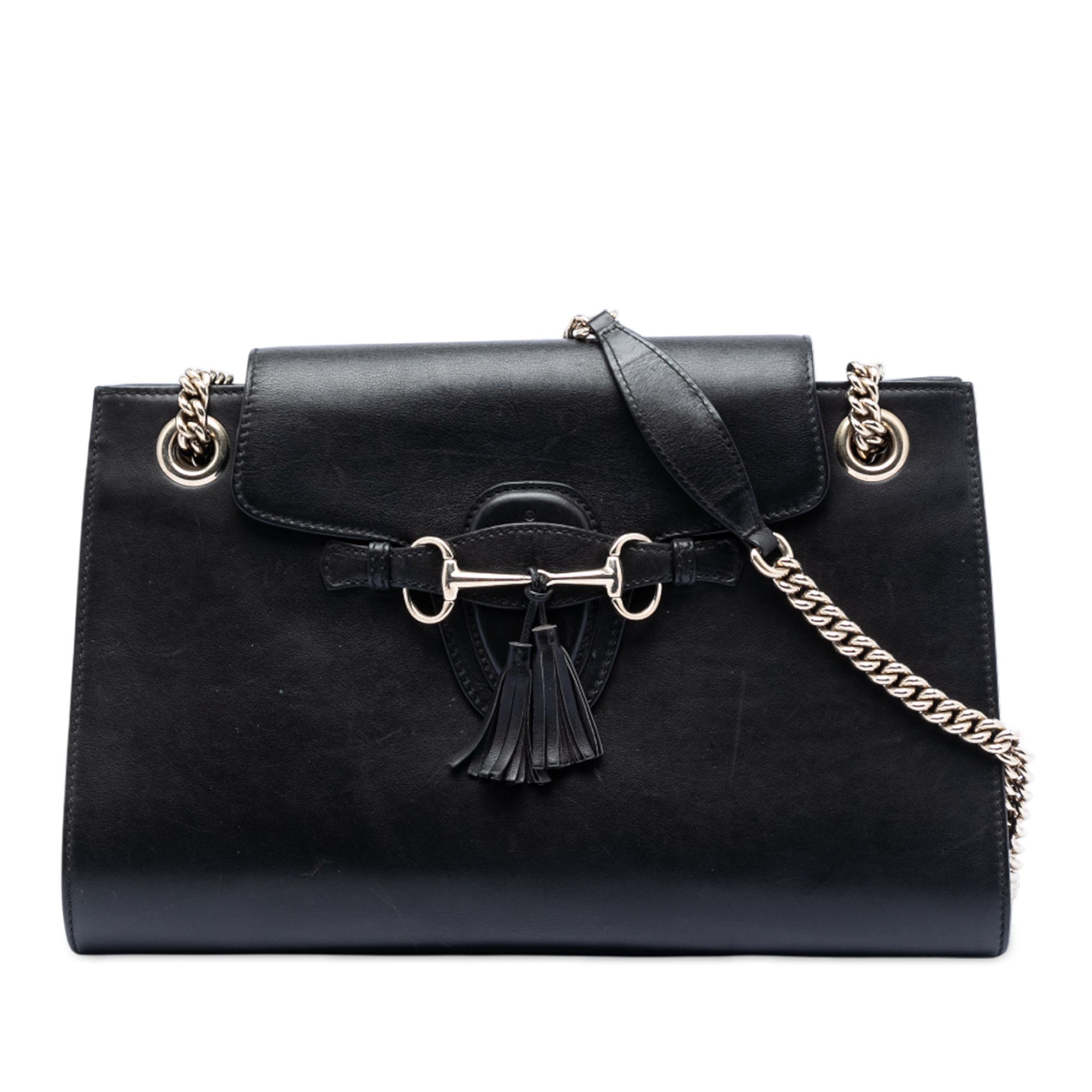Gucci Gucci Large Leather Emily Shoulder Bag Size ONE SIZE - 1 Thumbnail