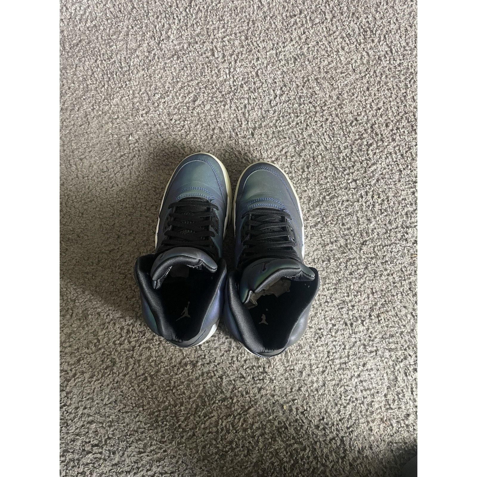 Jordan Brand Size 6y/7.5W-Air Jordan 5 Retro Oil Grey Women's CD2722-001 Size US 7.5 / IT 37.5 - 4 Thumbnail