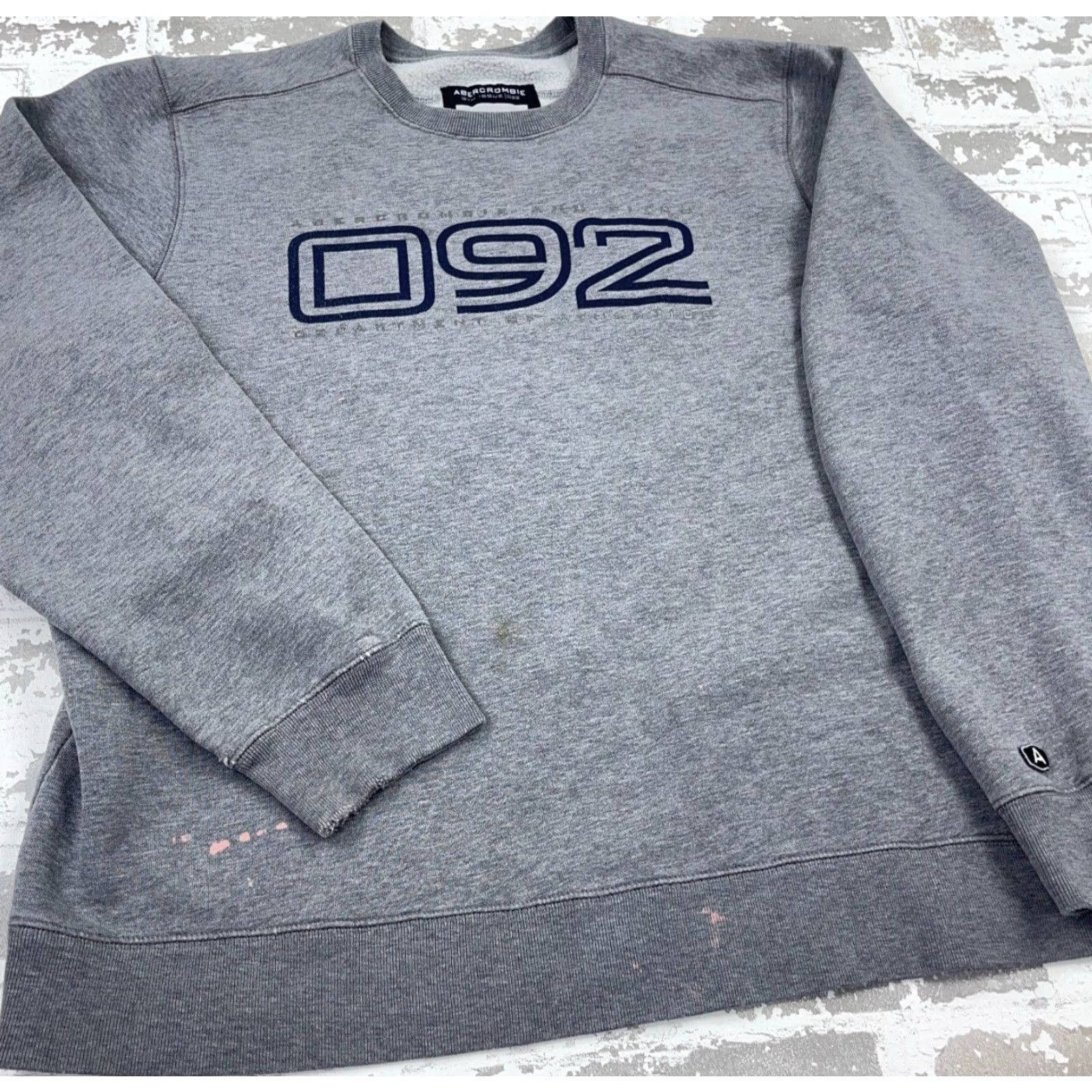 Abercrombie & Fitch VINTAGE Abercrombie & Fitch Sweatshirt Men XL Gray Y2K 2000s Gym Faded Grunge Worn Size US XL / EU 56 / 4 - 2 Thumbnail