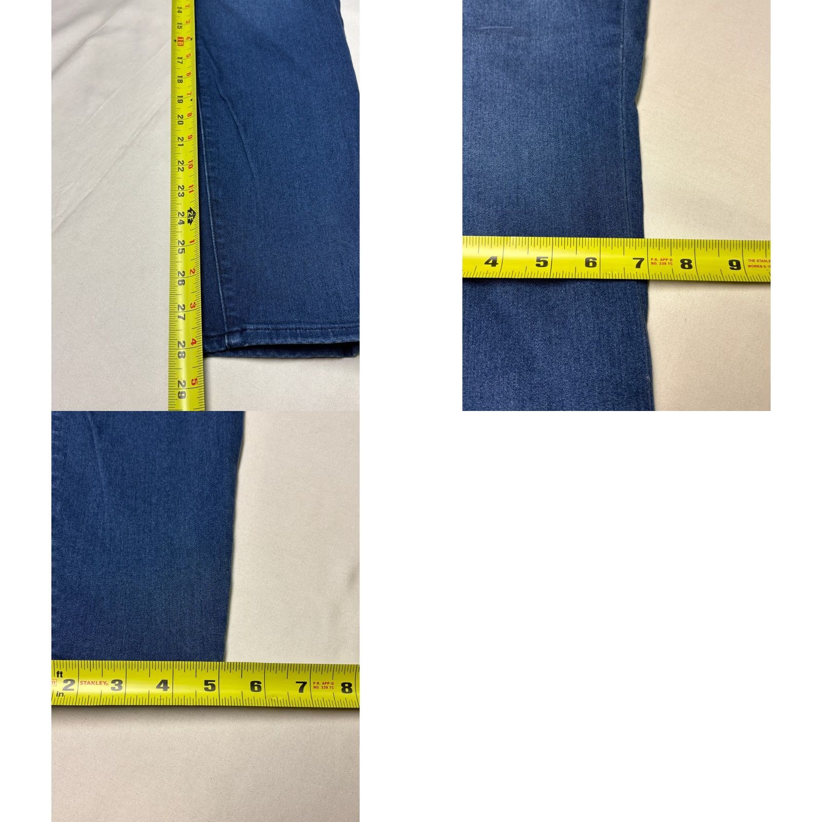 Good American Good American Womens High Rise Skinny Jeans Dark Wash Blue 16W 28in Inseam 5-Pocket Stretch Logo Size 38" / US 16 / IT 52 - 8 Thumbnail