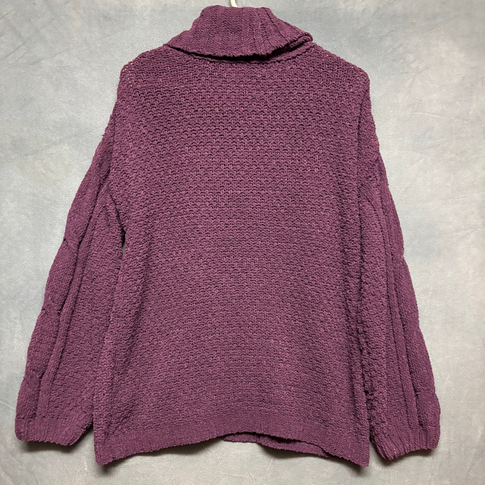 Other Seven7 Sweater Cowl Neck Turtleneck Knit Fisherman Cable Size S / US 4 / IT 40 - 2 Thumbnail