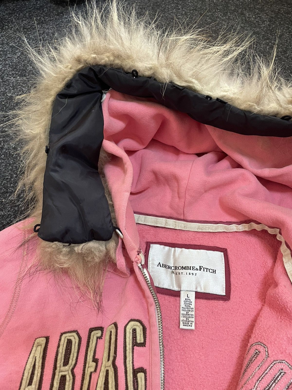 Abercrombie & Fitch × If Six Was Nine × Le Grande Bleu (L.G.B.) ABERCROMBIE FAUX FUR ZIPPER HOODIE JAPANESE I6W9 LGB STYLE Size L / US 10 / IT 46 - 3 Thumbnail