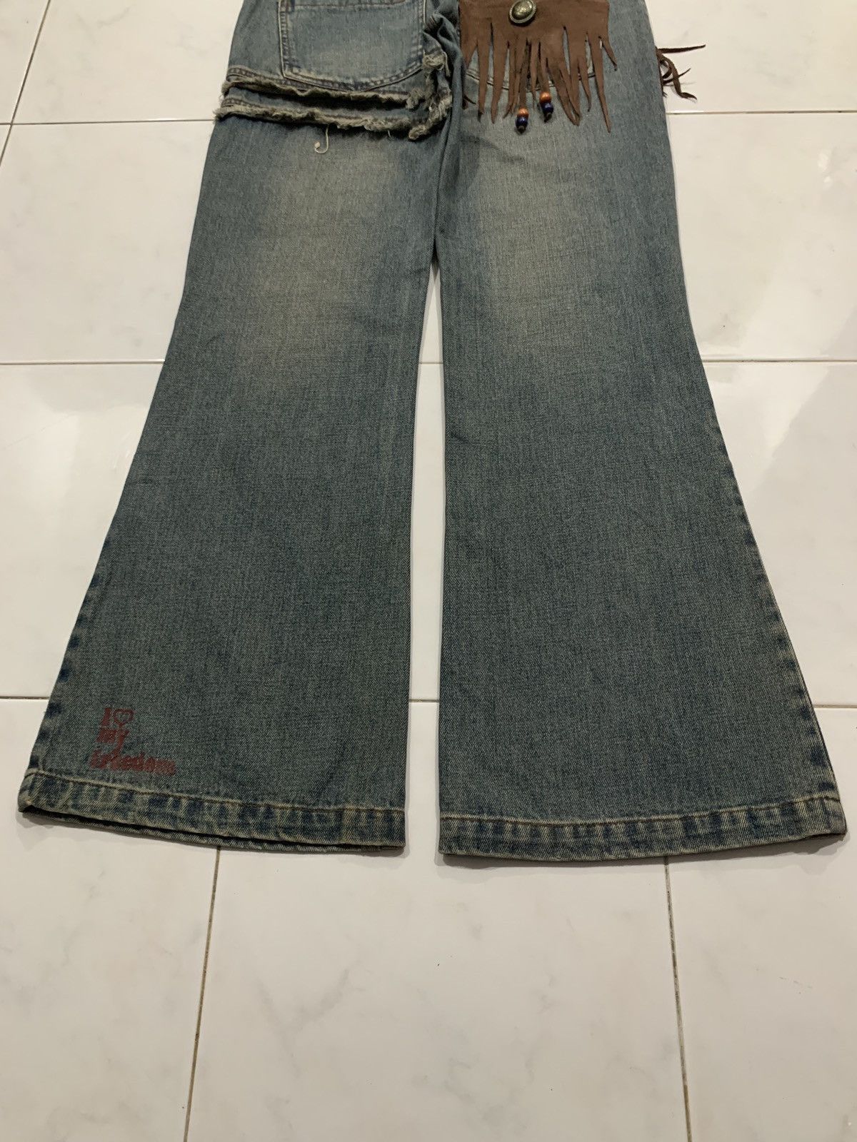 Japanese Brand Vice Dyne Glamorous Style Flared Jeans Size US 30 / EU 46 - 9 Thumbnail