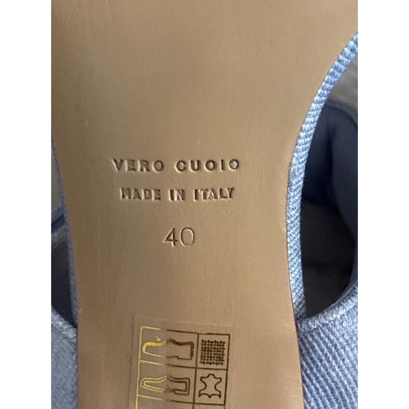 Nib Gia Borghini X Pernille Teisbaek Perni 03 Denim Sandals in Blue, Women's (Size 9.5) — image 5 of 6