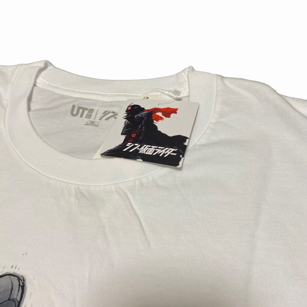 Anime × Japanese Brand SHIN KAMEN RIDER × UNIQLO Tee White Size US XXL / EU 58 / 5 - 3 Thumbnail