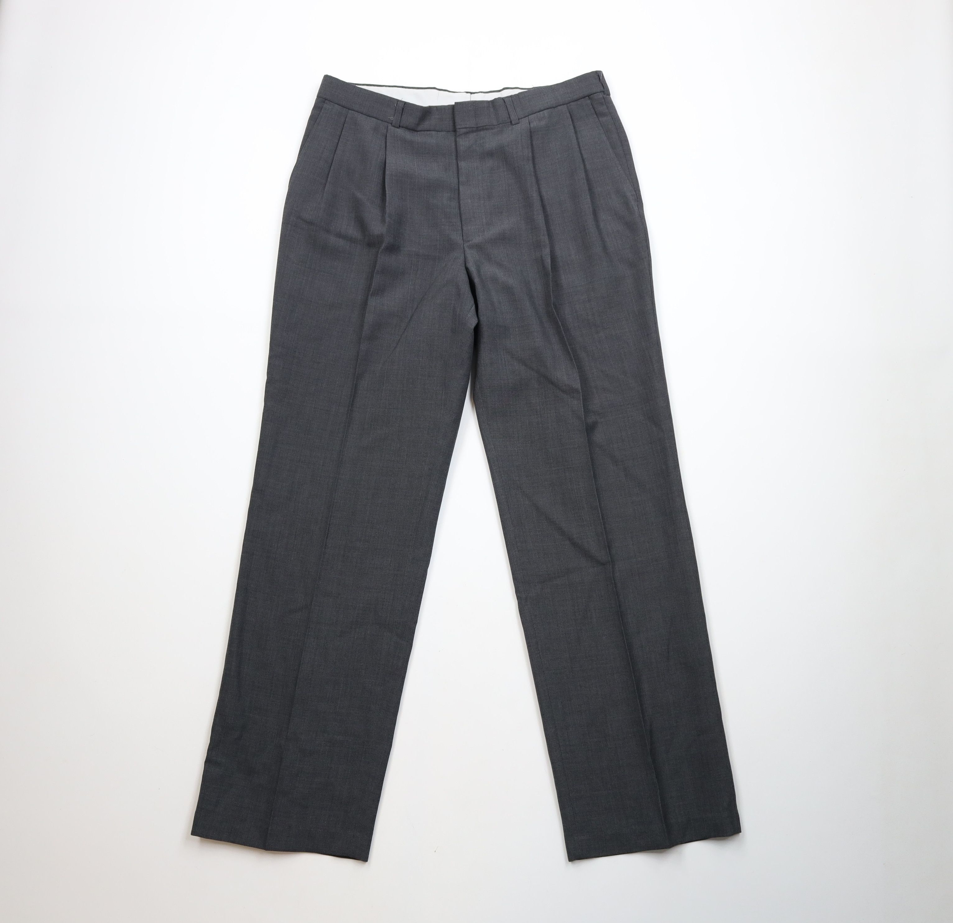 Vintage Vintage 70s Streetwear Wide Leg Chino Pants Gray USA Size US 34 / EU 50 - 1 Thumbnail