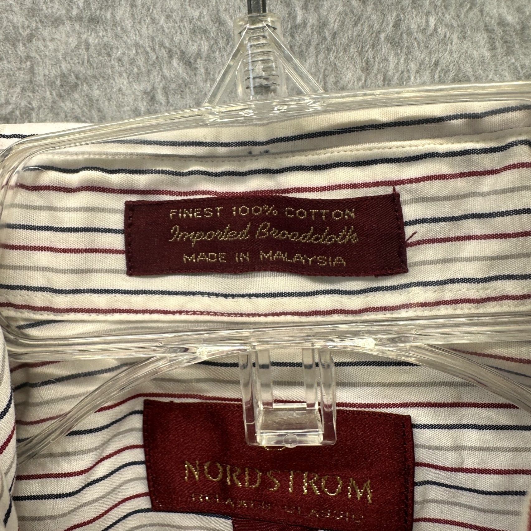 Nordstrom VINTAGE Nordstrom Shirt Mens Button-Up White Striped 15.5 14.5 Small Cotton Casual Size US L / EU 52-54 / 3 - 4 Thumbnail