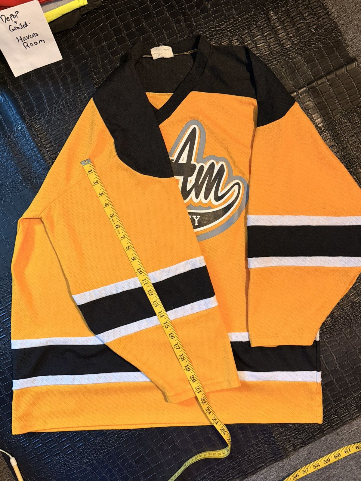 Vintage Can‑Am Hockey Jersey – Yellow/Black – ProJoy Size US XL / EU 56 / 4 - 4 Thumbnail
