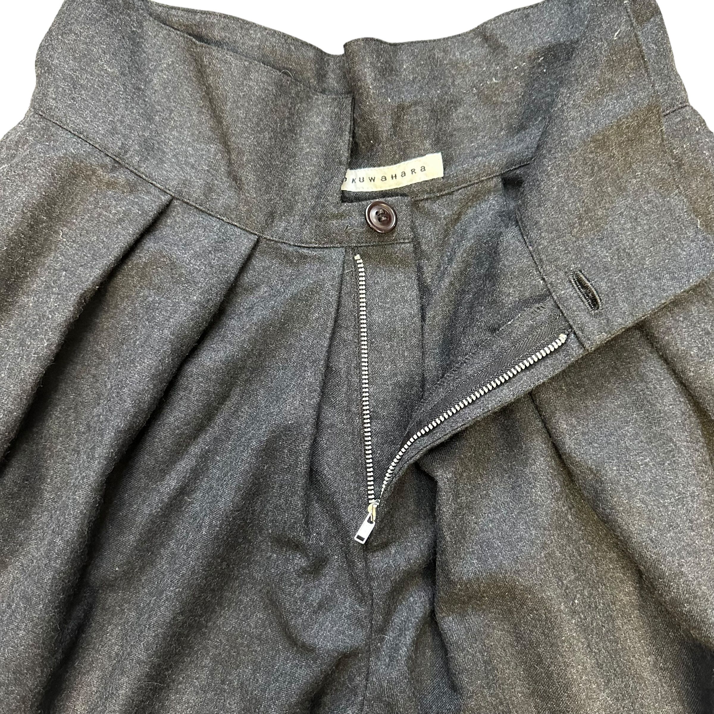 Sunao Kuwahara SUNAO KUWAHARA Wool Loose Shorts Pant #A44-1007 Size 29" - 3 Thumbnail