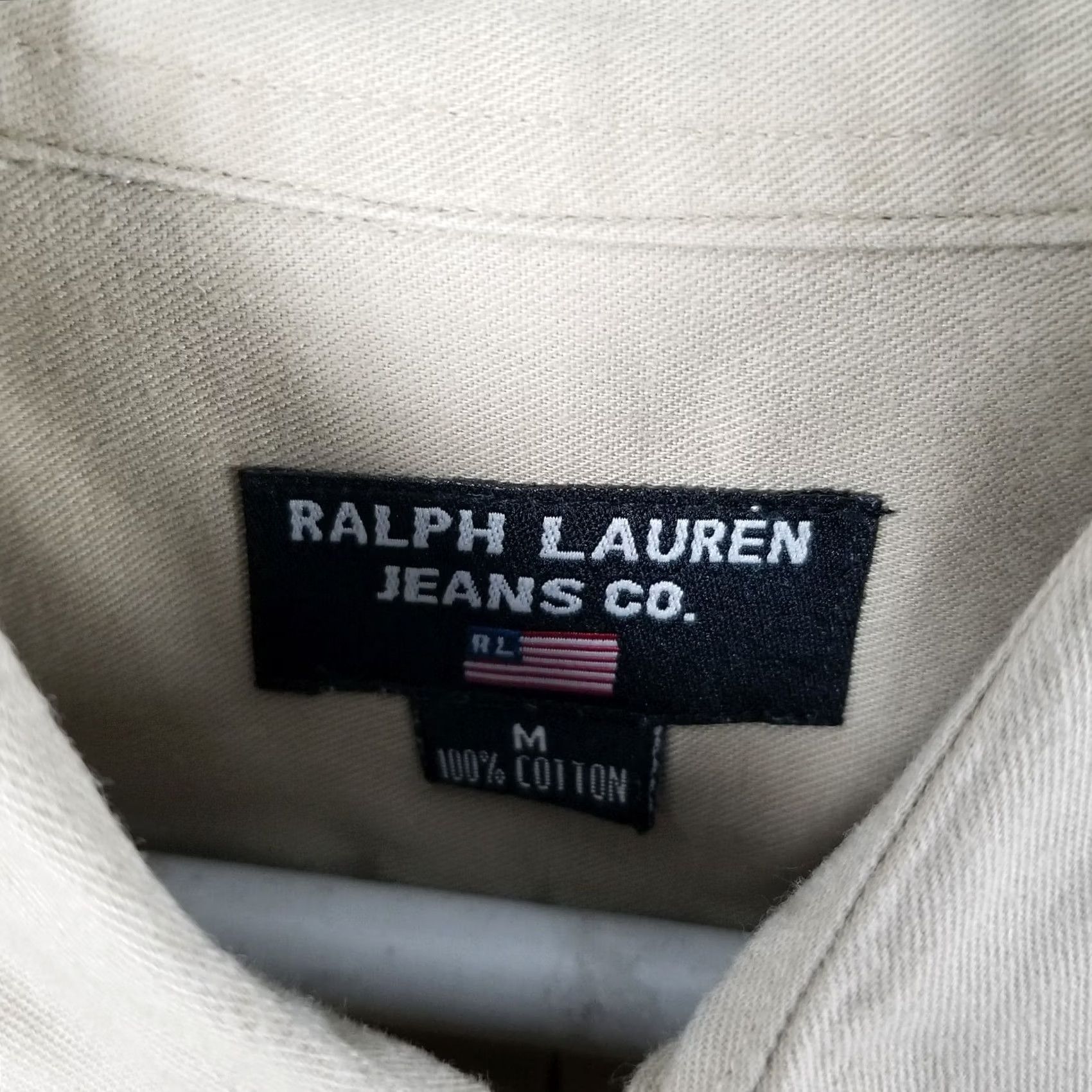 Polo Ralph Lauren Ralph Lauren Polo Jeans Company Shirt Medium Adult Beige Denim Western Vintage Womens? Size US M / EU 48-50 / 2 - 2 Thumbnail
