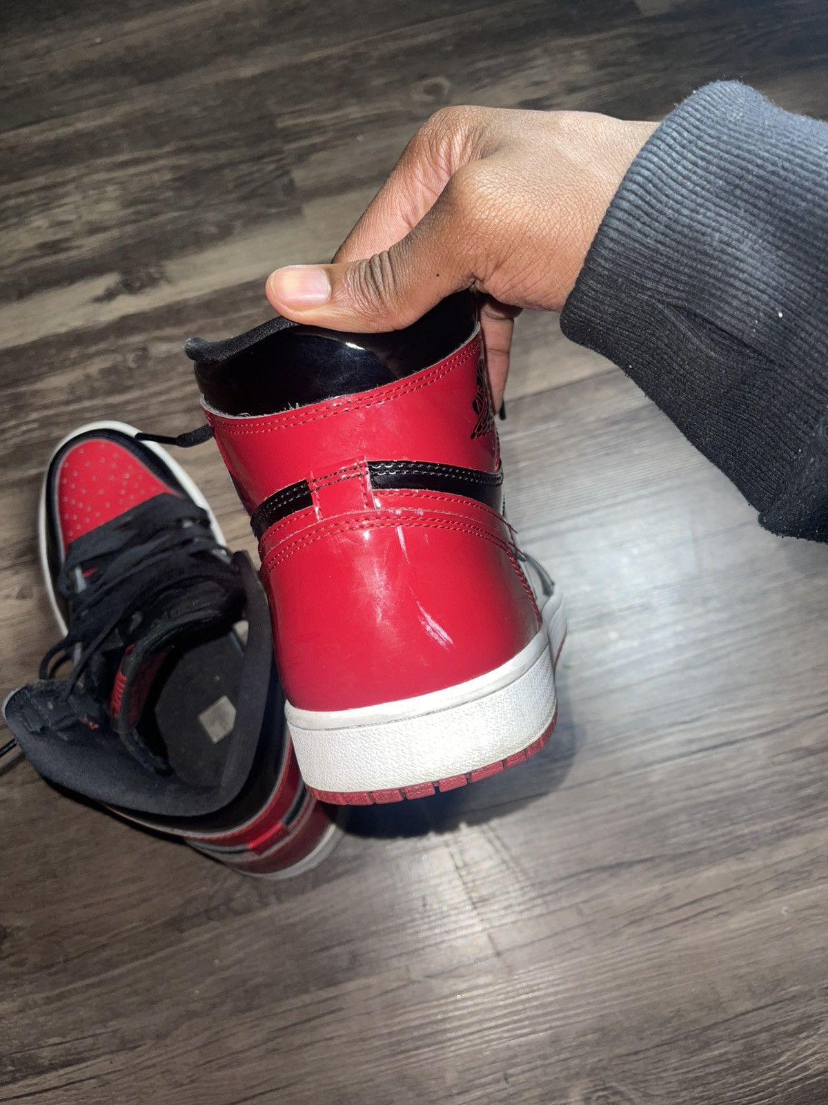 Jordan Brand Jordan 1 Retro High OG Patent Bred Size US 10 / EU 43 - 7 Thumbnail