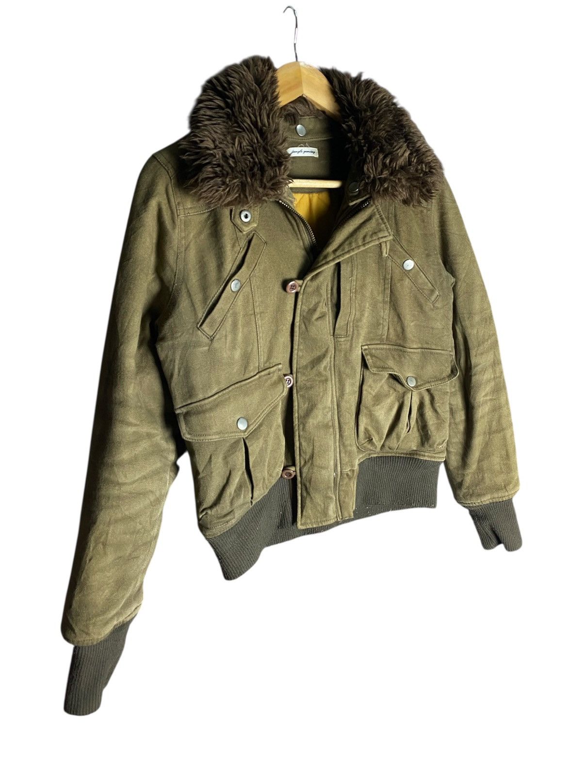 Japanese Brand Jungle Gemsing Fur Brown Jacket Size US S / EU 44-46 / 1 - 4 Thumbnail