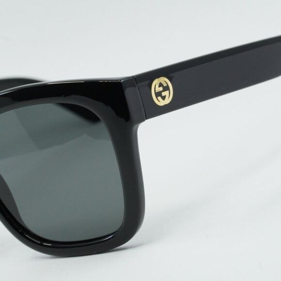 Gucci Gucci GG1338S 001 Sunglasses Black Square Frame, Smoke Size ONE SIZE - 4 Thumbnail