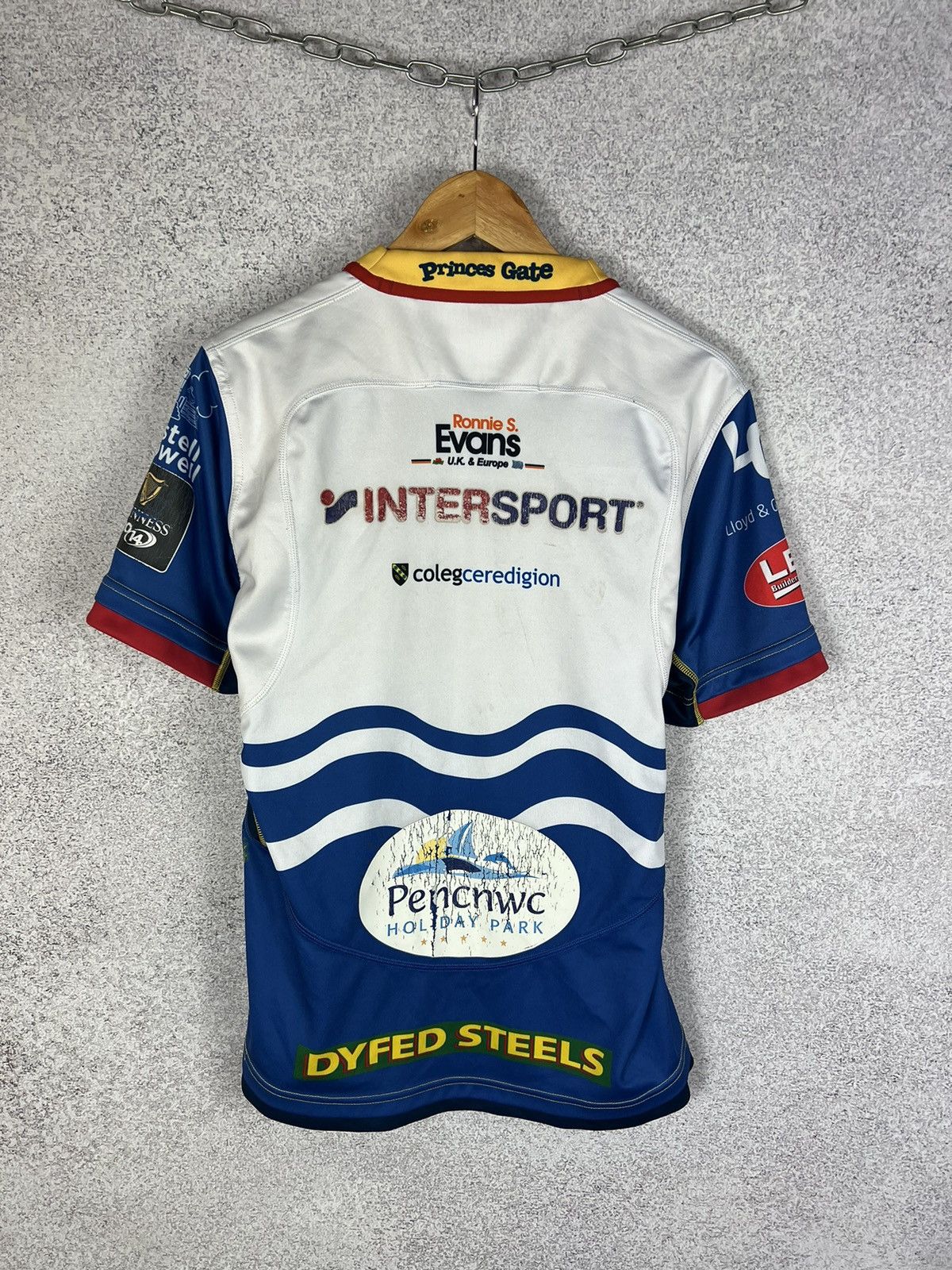 Vintage Rare! Scarlets Macron Rugby Shirt Jersey Size US M / EU 48-50 / 2 - 3 Thumbnail