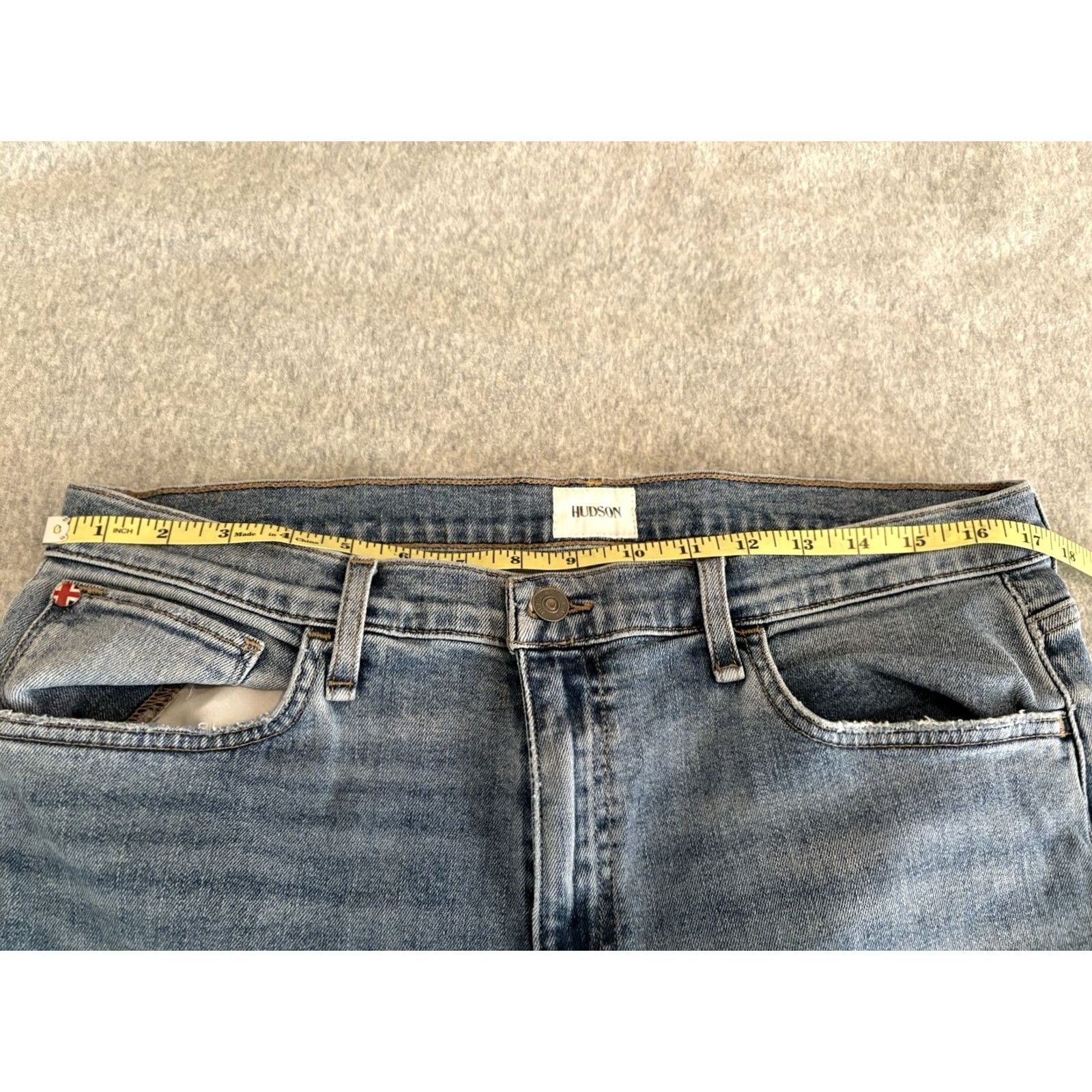 Hudson Hudson Rosalie Wide Leg Denim Jeans Blue Womens 33 Size Regular Zip Jeans Womens Blue 33 Hudson Rosalie Wide-Leg Denim Team Size 24" / US 00 / IT 34 - 5 Thumbnail