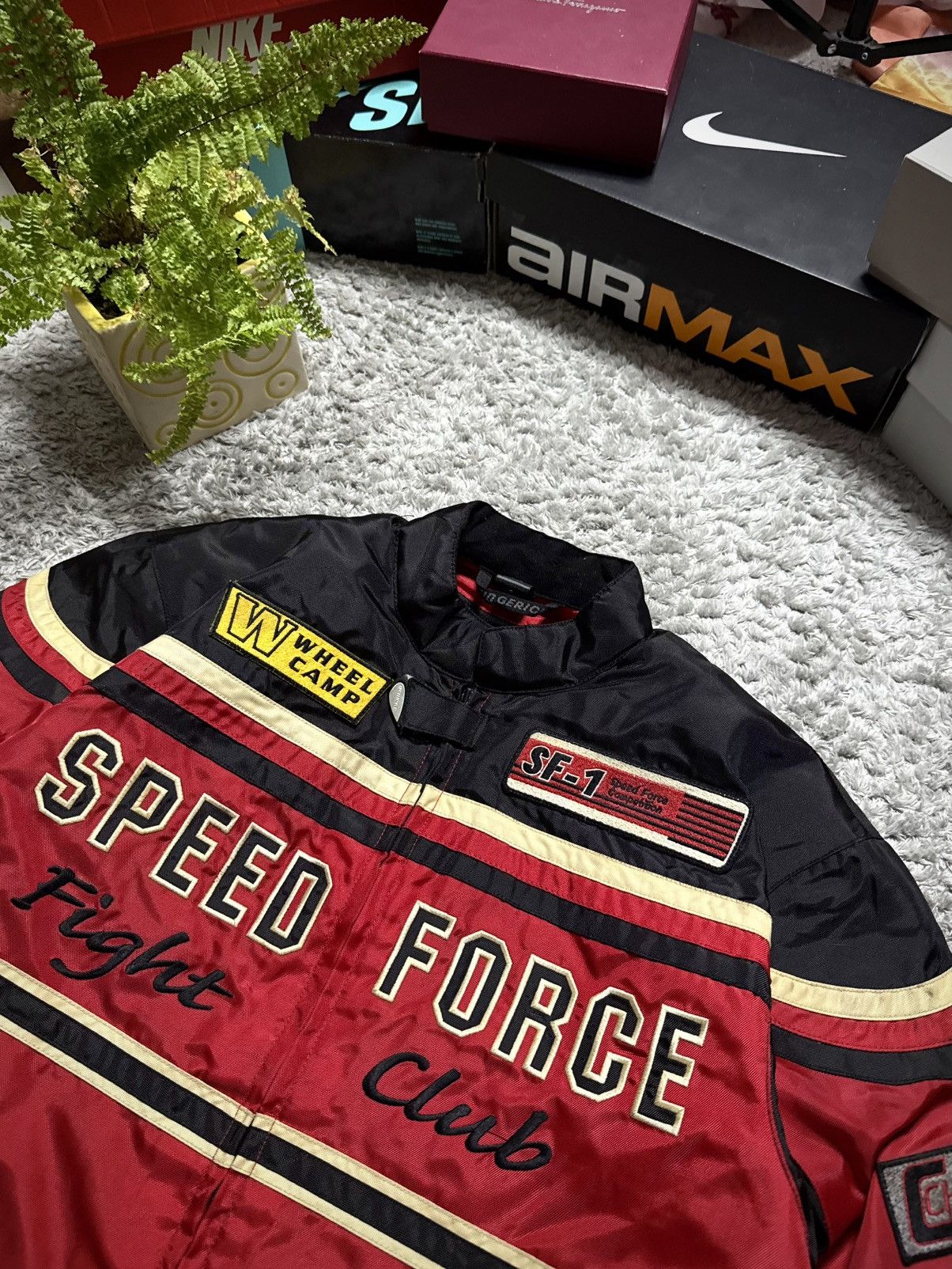 Japanese Brand 00s Moto Bike Jacket Speed Force Vintage Racing Big Logo Size US L / EU 52-54 / 3 - 5 Thumbnail