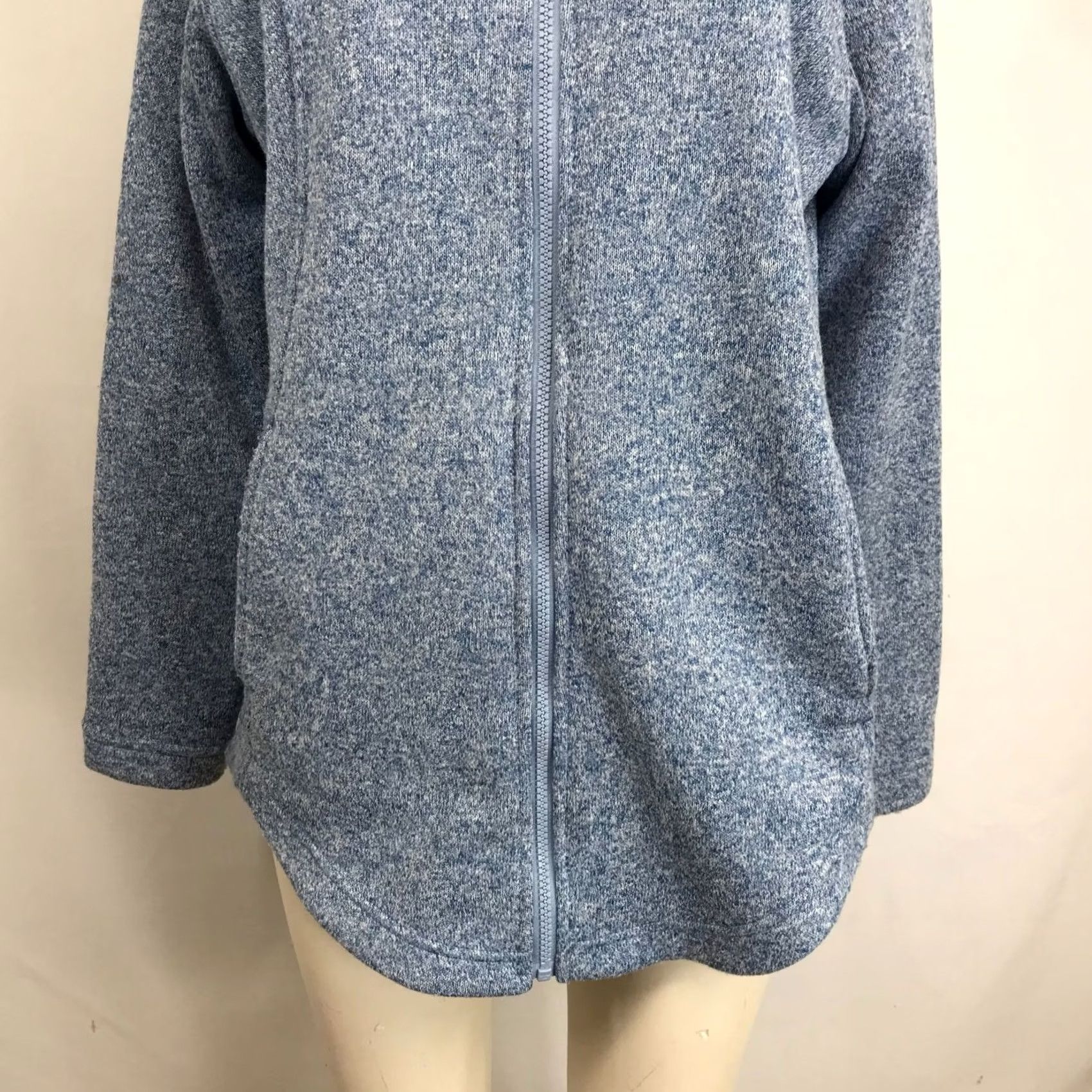 Eddie Bauer Eddie Bauer Womens XL Blue Full Zip Hooded Sweatshirt Jacket Polyester Size XL / US 12-14 / IT 48-50 - 3 Thumbnail