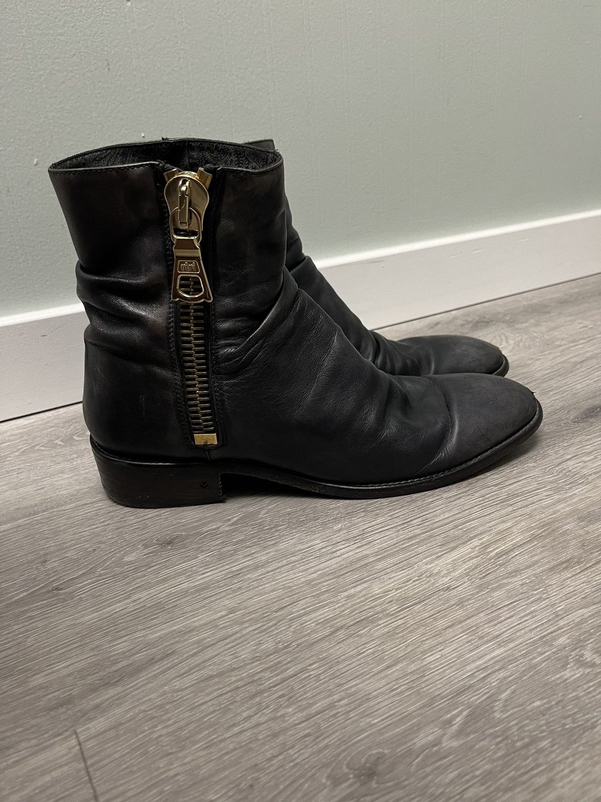 John Varvatos Richards wide zip Sharpei boot. 9.5 Size US 9.5 / EU 42-43 - 17 Thumbnail