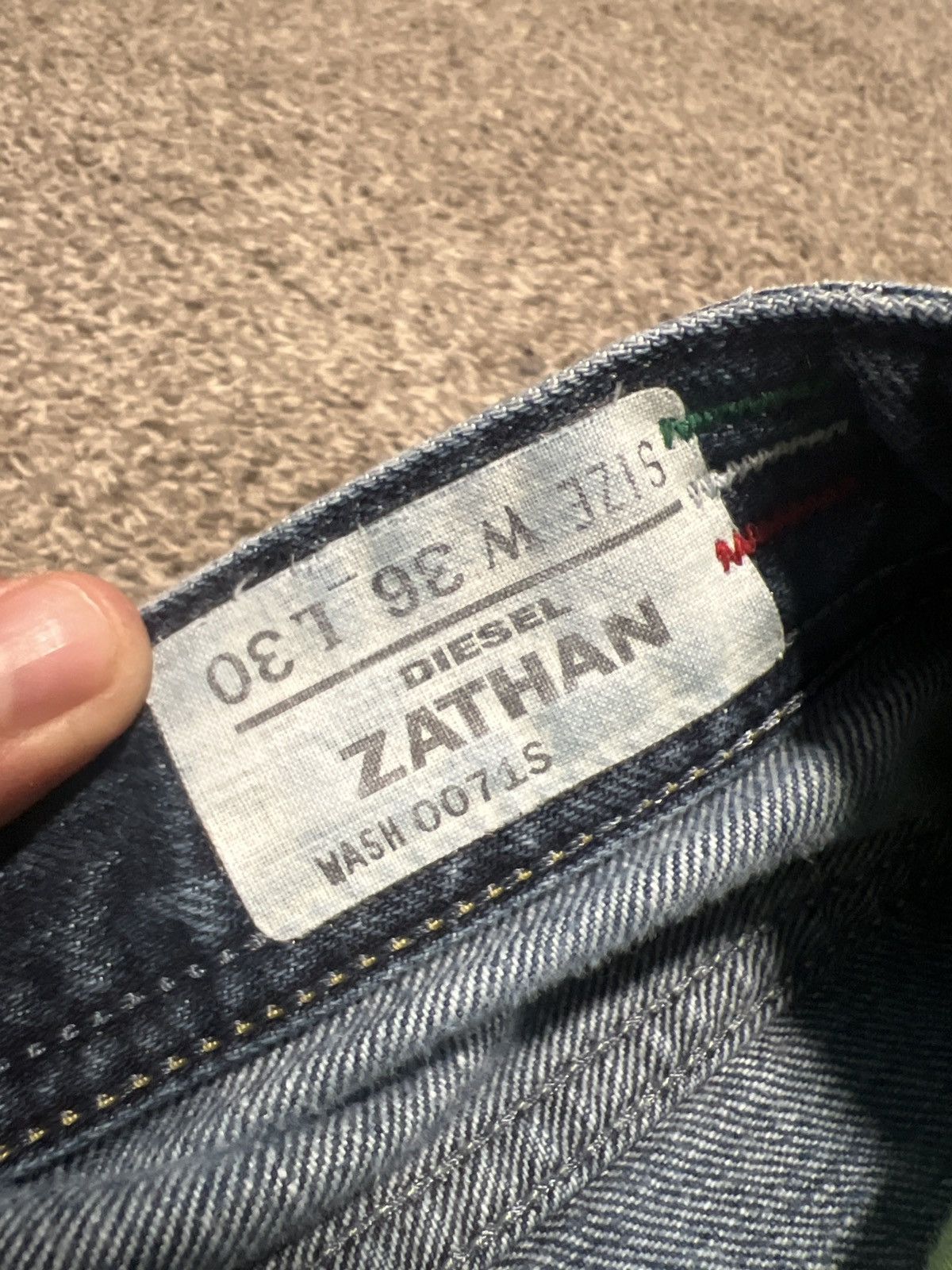 Diesel × Vintage Diesel Zathan 0071S Flared Jeans Size 36 x 30 Size US 36 / EU 52 - 3 Thumbnail