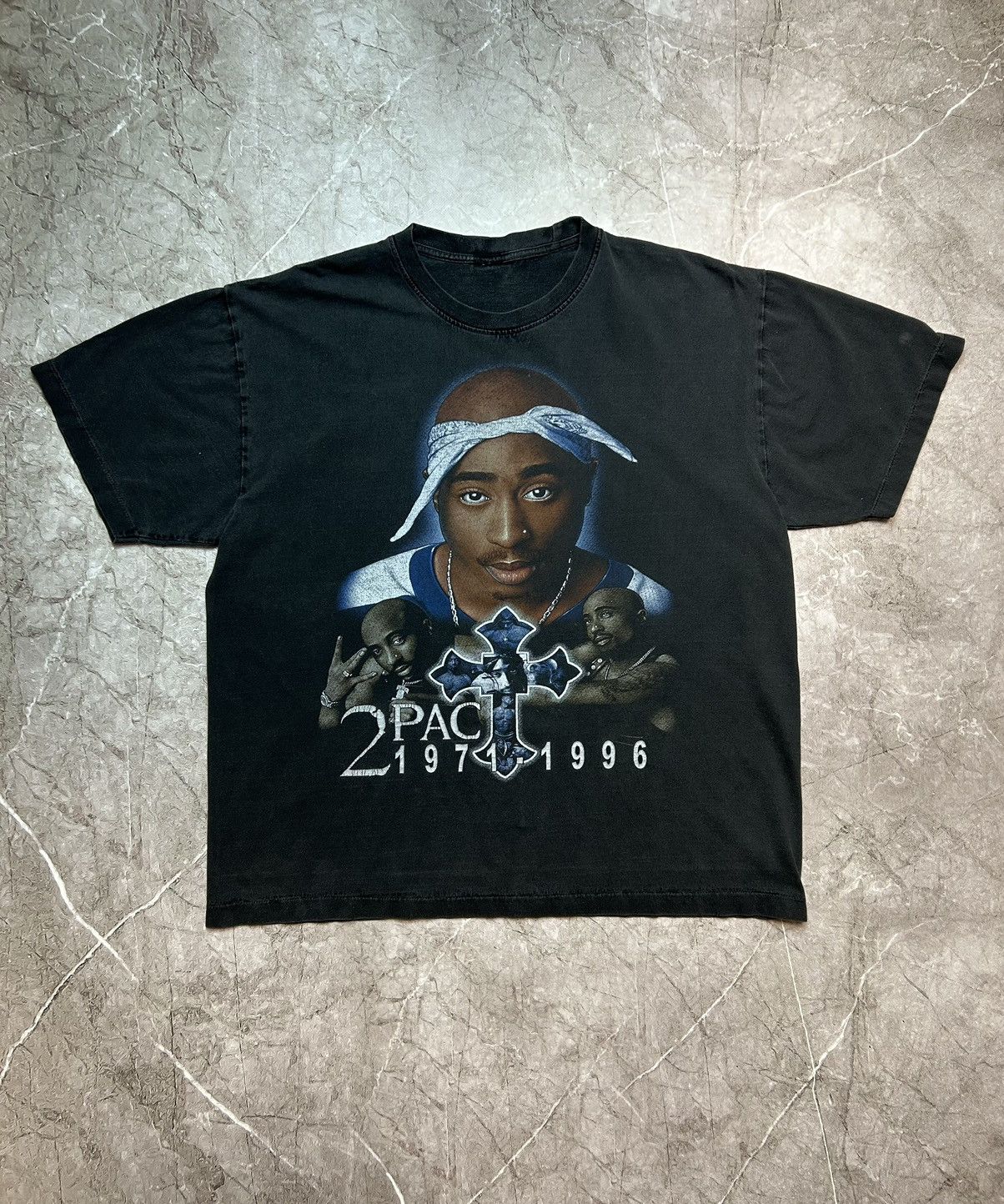 Band Tees × Rap Tees × Vintage 2PAC T-shirt 1971 - 1996 Tee Rap Vintage 90s Size US L / EU 52-54 / 3 - 1 Thumbnail