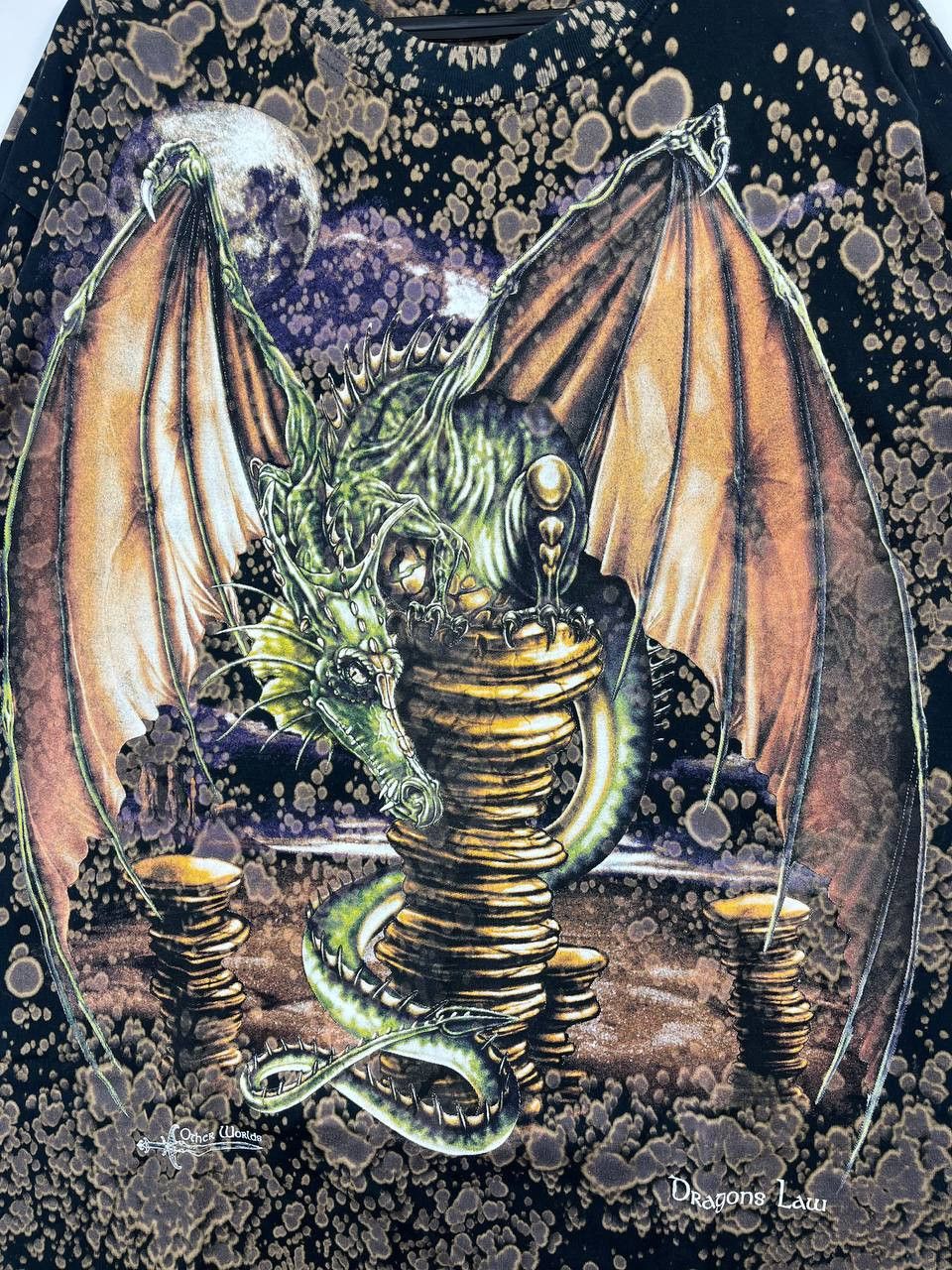 Other Planet Earth Dragons Lair Dragon Graphic T Shirt Print XL Size US XL / EU 56 / 4 - 2 Thumbnail