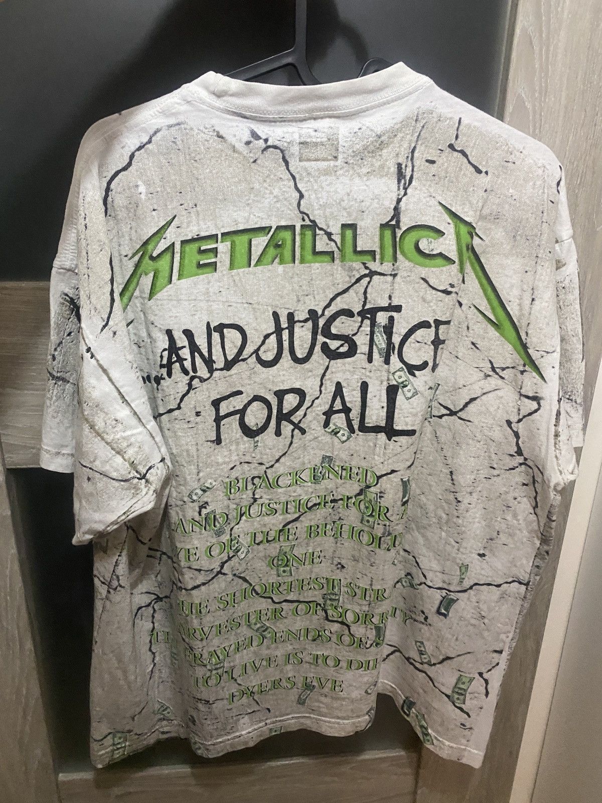 Band Tees × Metallica × Vintage Metallica and justice for all AOP Vintage y2k fullprint tee Size US L / EU 52-54 / 3 - 3 Thumbnail