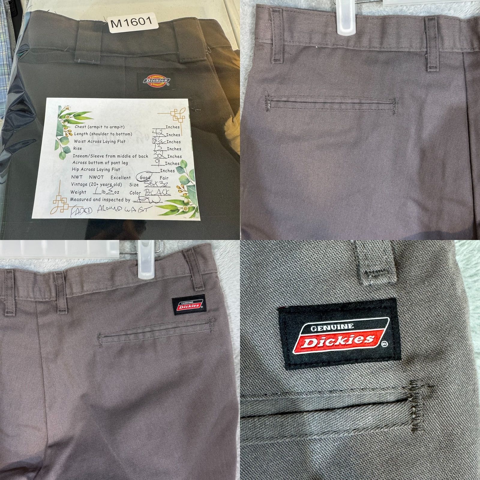 Dickies Dickies Men's Cargo Pants 38 x 30 Grey Polyester Cotton Cargo Pants Mens Regular Wide Collection M1601 Size US 38 / EU 54 - 8 Thumbnail