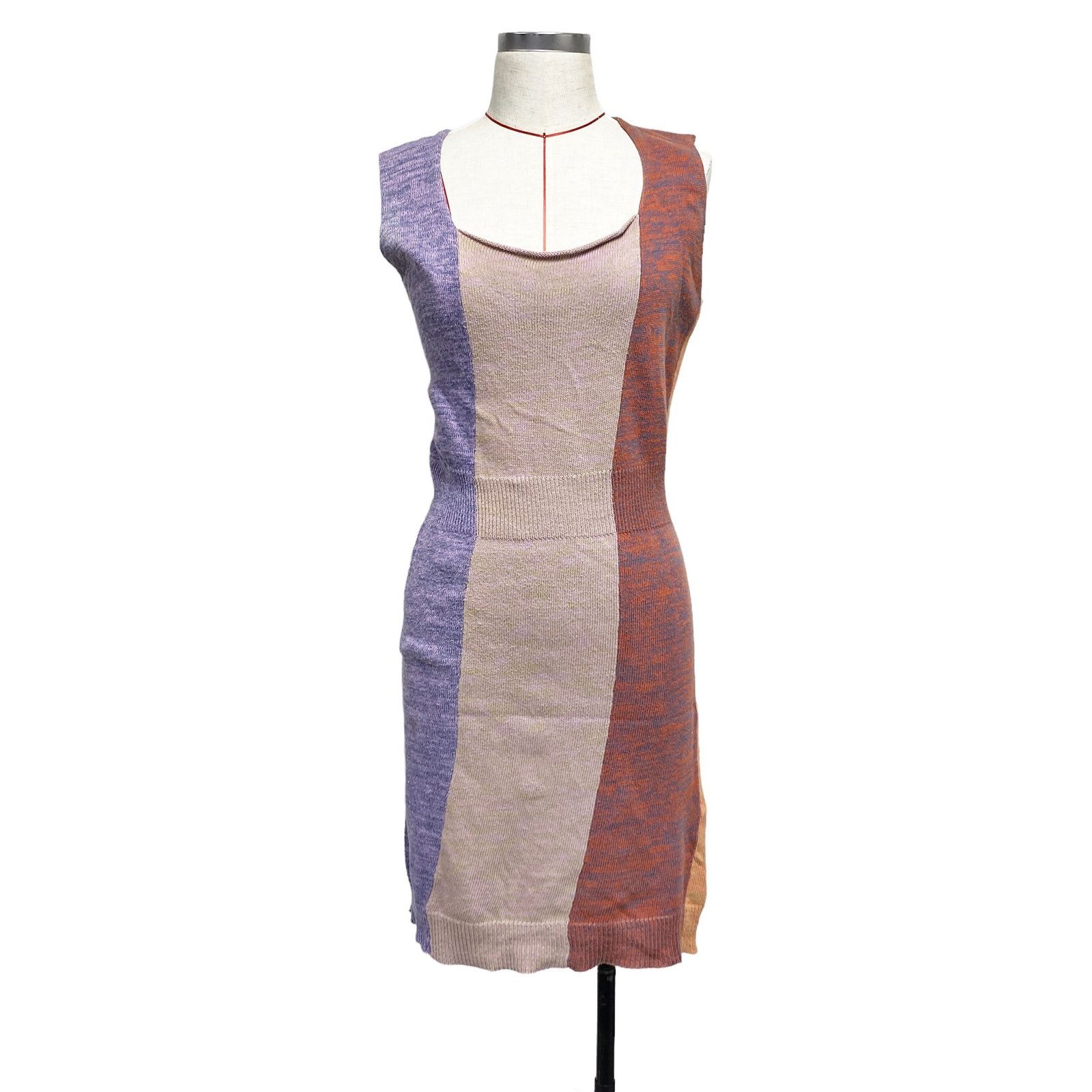 Other Anntian Patchwork Knit Stretch Sleeveless Dress Size S / US 4 / IT 40 - 1 Thumbnail