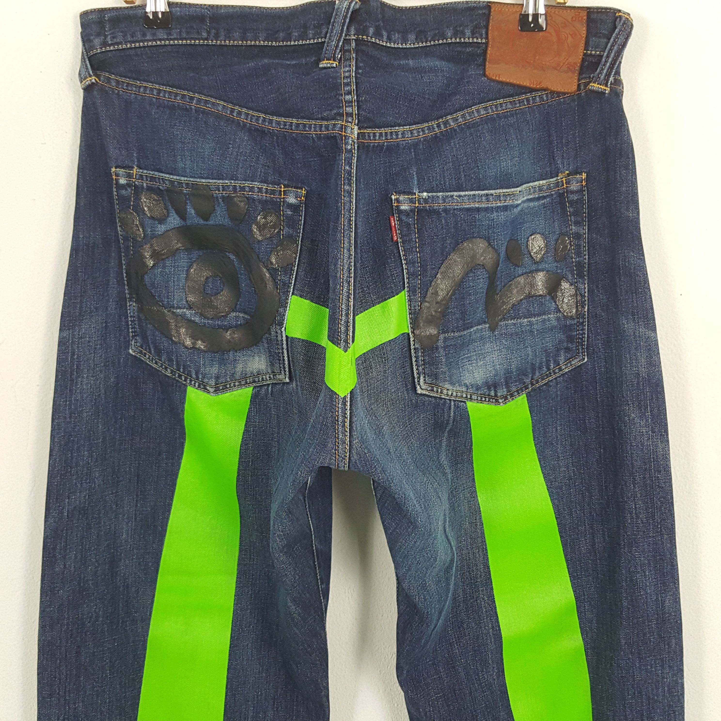 Evisu Vintage Evisu Japanese Brand Daicock Custom Art Denim Jeans Size US 35 - 2 Thumbnail