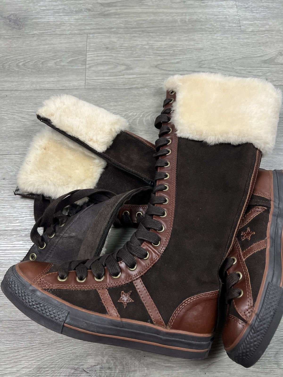 Converse Converse 2006 Star 70 Suede Leather Knee High Sneaker Boot Size US 8 / IT 38 - 23 Thumbnail
