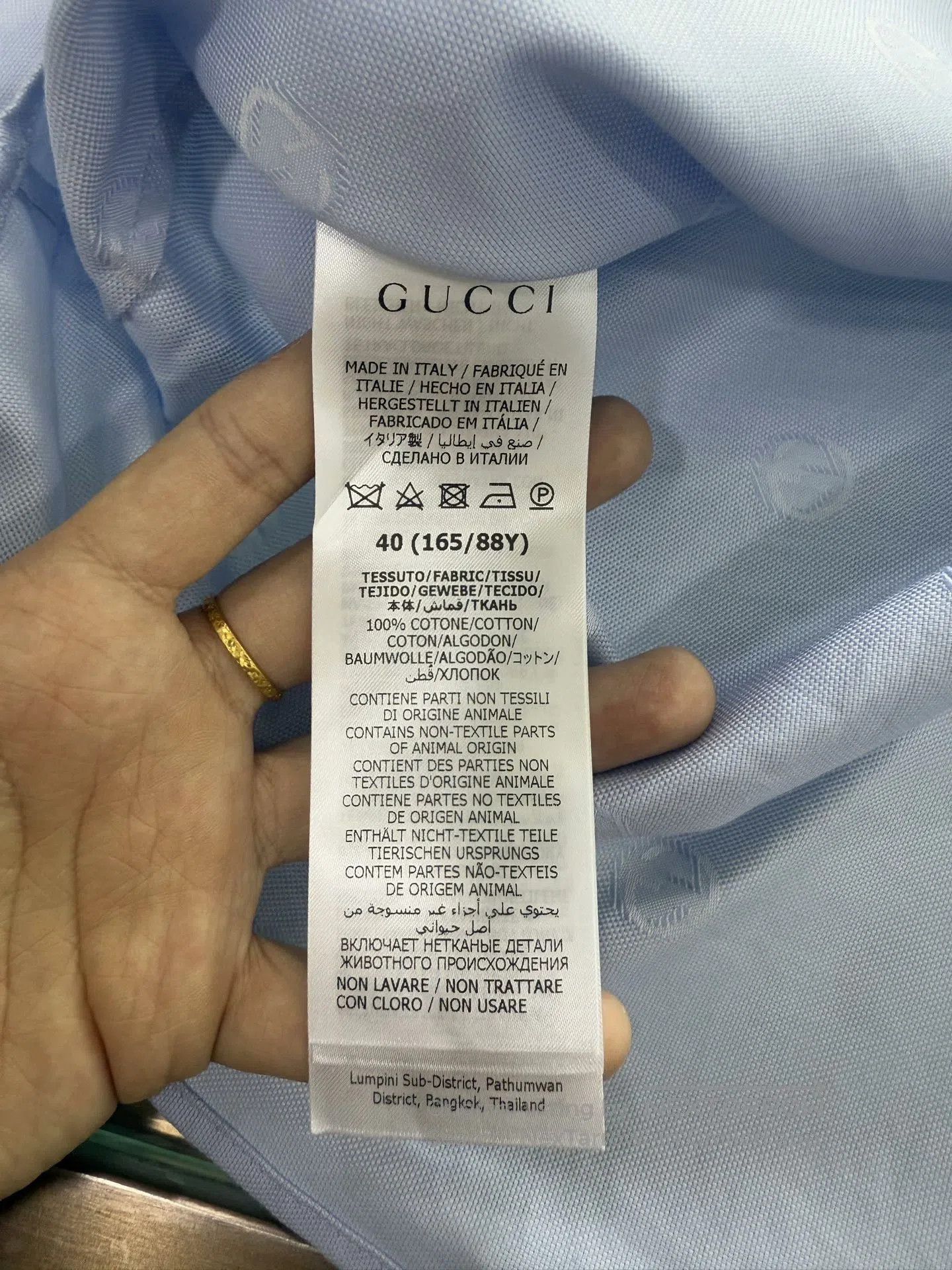 Gucci Gucci SS24 Solid Long Sleeve Shirt. Size US XXS / EU 40 - 5 Thumbnail