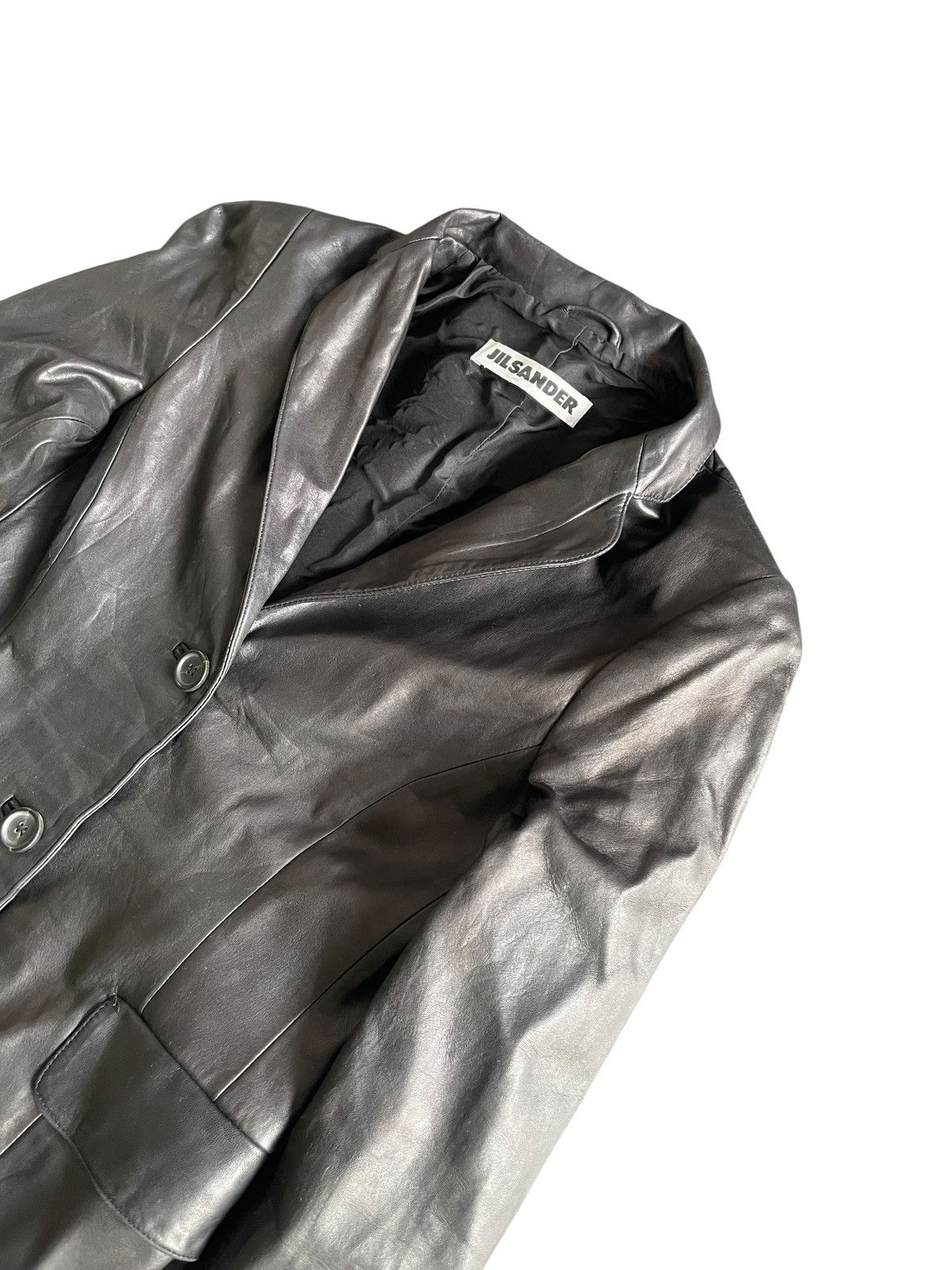 Jil Sander Jil Sander Leather Jacket Size XS / US 0-2 / IT 36-38 - 2 Thumbnail