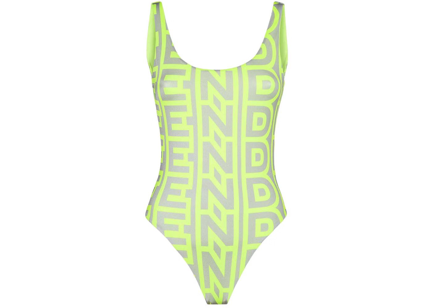 o1loc1c0824 One Piece Swimsuit in Yellow