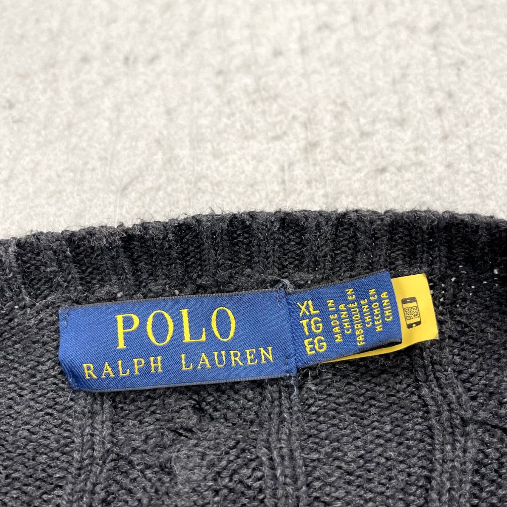 Polo Ralph Lauren Polo Ralph Lauren Sweater Mens XL Gray Cable Knit CrewNeck Cotton Jumper Preppy Size US XL / EU 56 / 4 - 4 Thumbnail