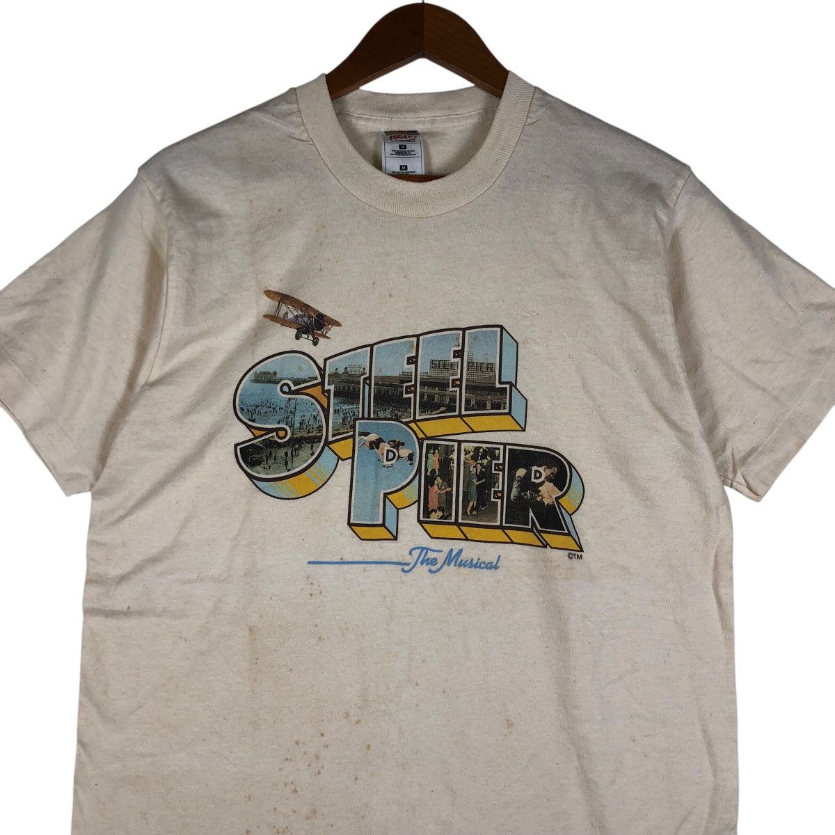 Fruit Of The Loom STEEL PIER The Musical Vintage T-Shirt Size US M / EU 48-50 / 2 - 2 Thumbnail