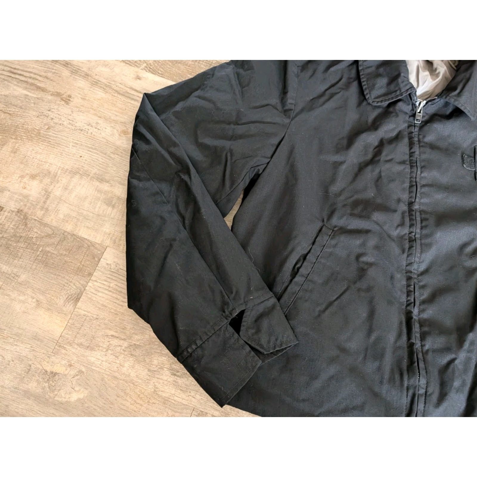 Vintage VINTAGE Blauer Bomber Jacket Men’s 44L Black Full Zip Polyester Police Security 90s Size US S / EU 44-46 / 1 - 4 Thumbnail