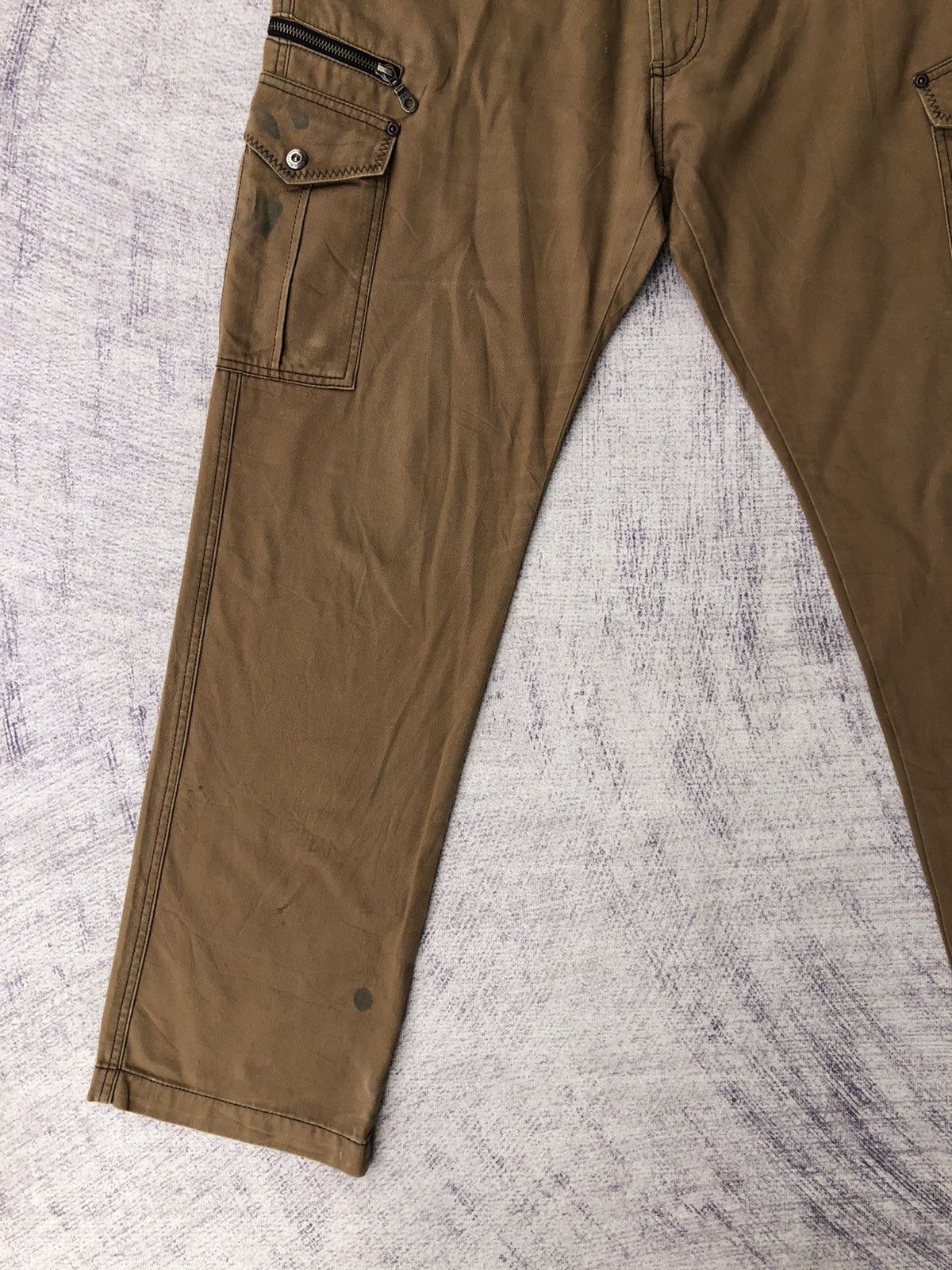 Designer × Japanese Brand y2k Brown Cargo Multipocket Tactical Utility Pants Size US 32 / EU 48 - 5 Thumbnail