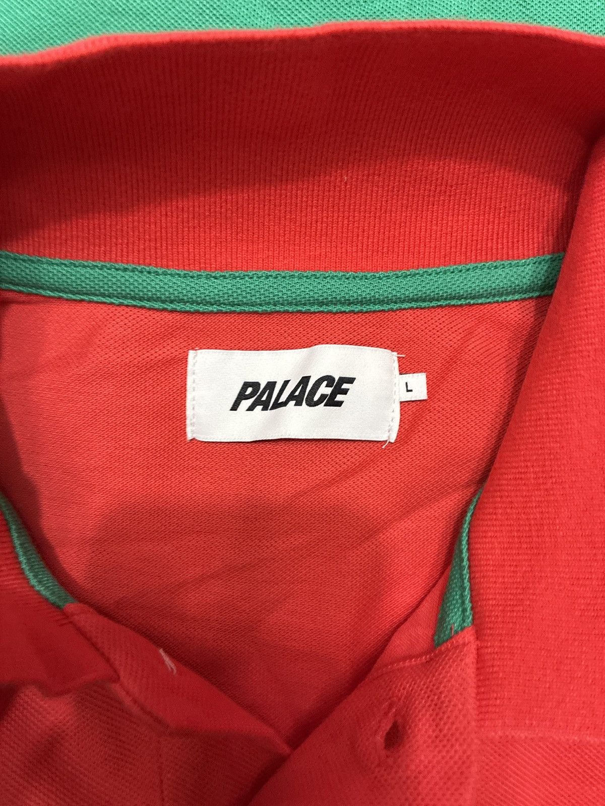 Palace Palace Geezer Polo Red/Green Size US L / EU 52-54 / 3 - 8 Thumbnail