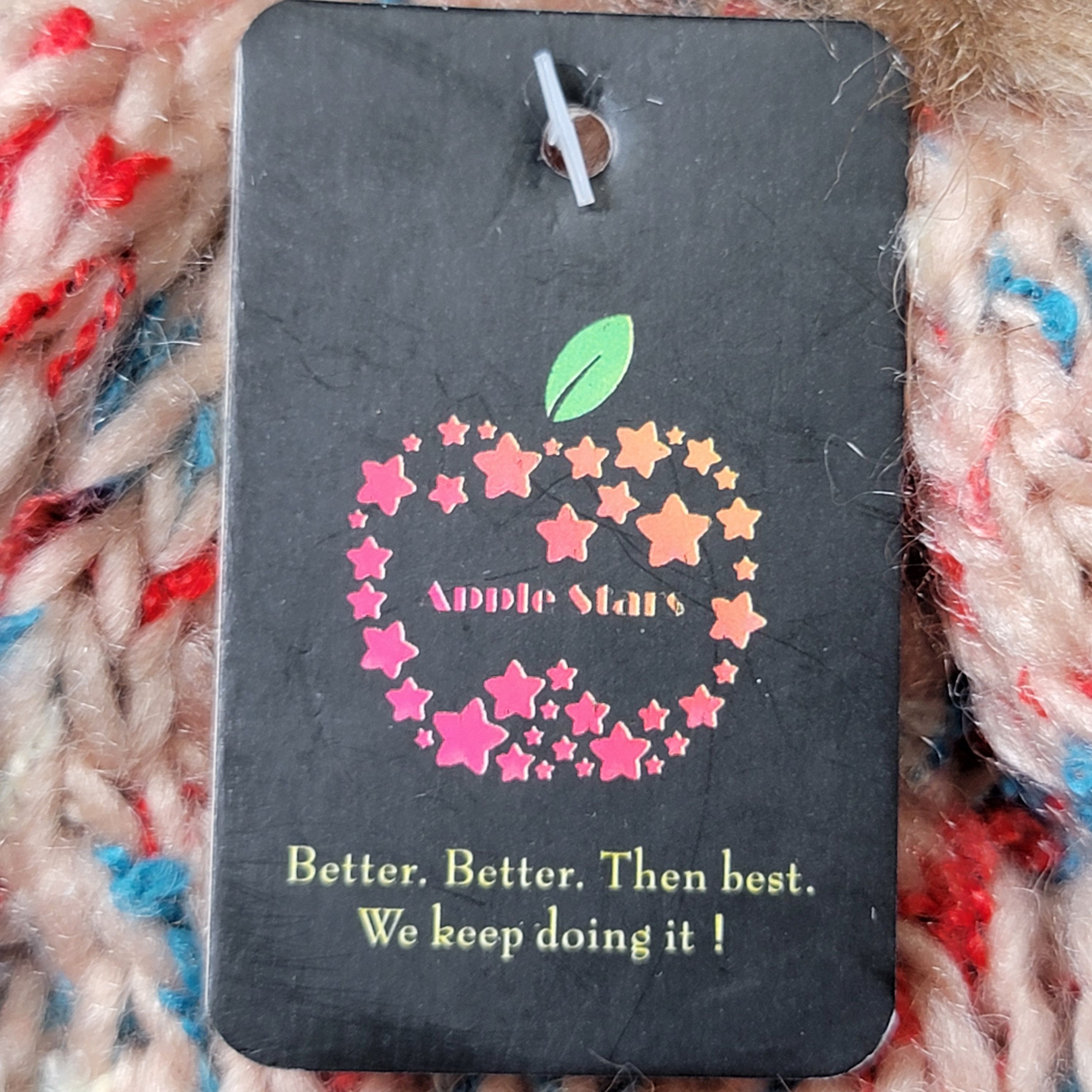 Other Apple Stars Thick Knit Beanie w/ Faux Fur Pom Pom - NWT Size ONE SIZE - 8 Thumbnail