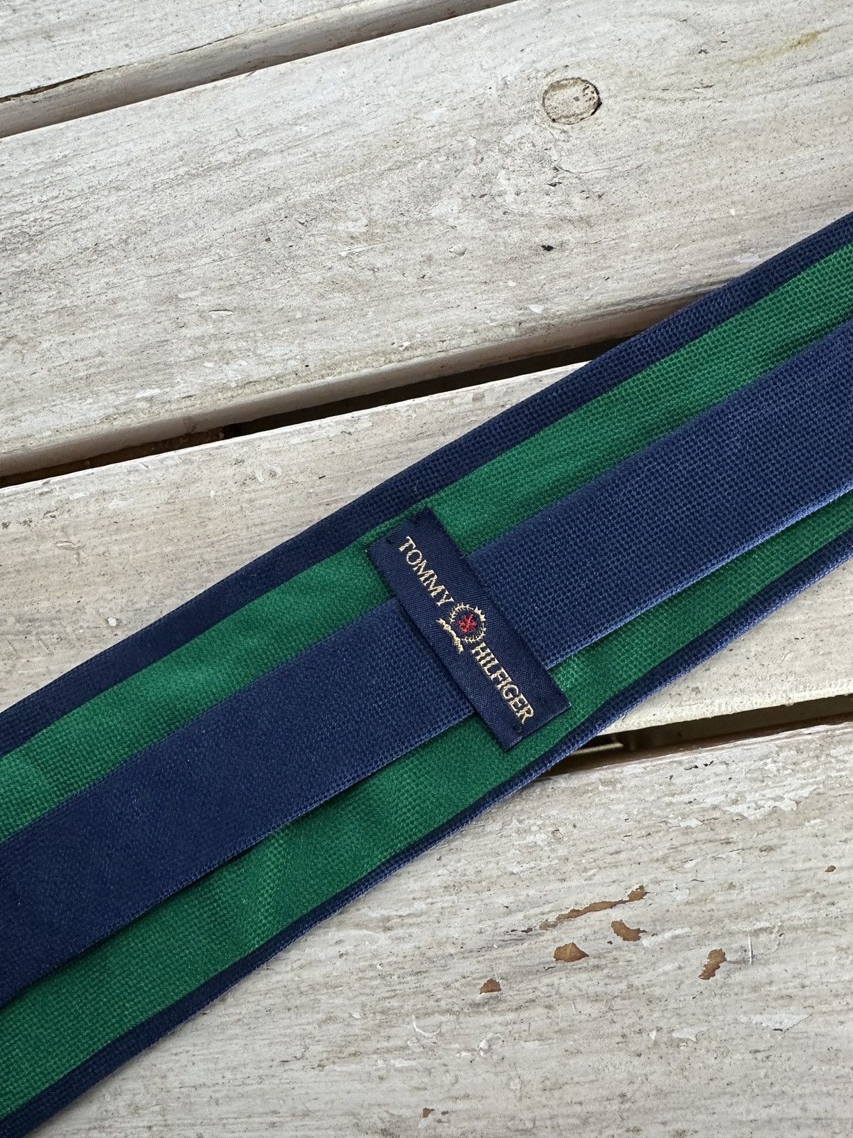 Tommy Hilfiger 🚨 TOMMY HILFIGER Tie LUXURY VINTAGE RARE OLD MONEY BASIC Size ONE SIZE - 3 Thumbnail