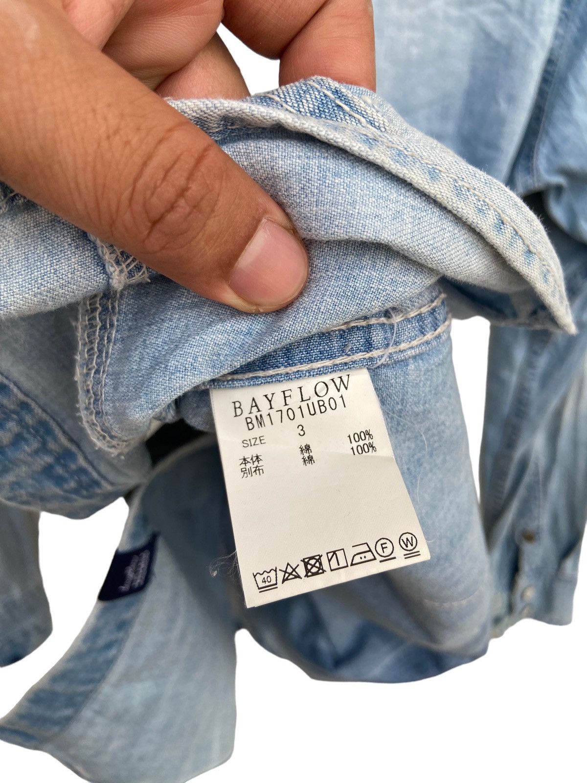 Japanese Brand Bayflow Distressed Patchwork Western Shirt Size US M / EU 48-50 / 2 - 9 Thumbnail