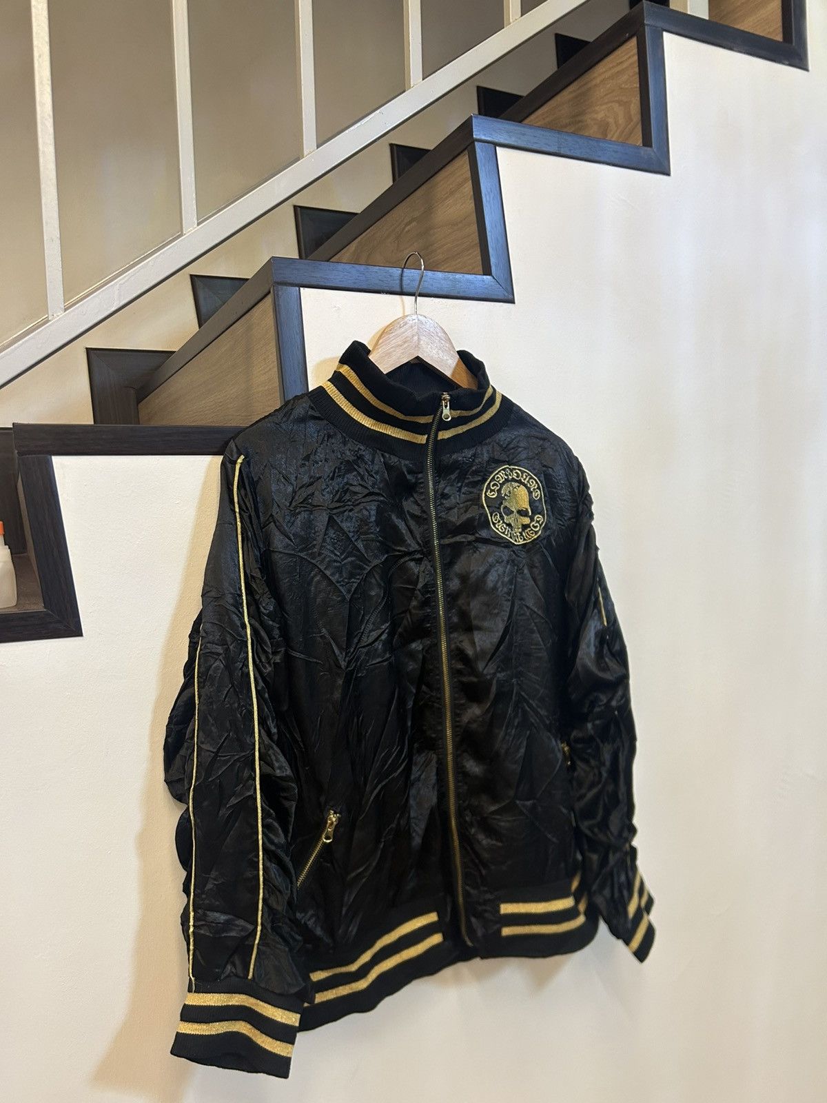 Japanese Brand Vintage Japanese Streetwear "Lavish" Skull Embroidery Jacket Size US L / EU 52-54 / 3 - 4 Thumbnail