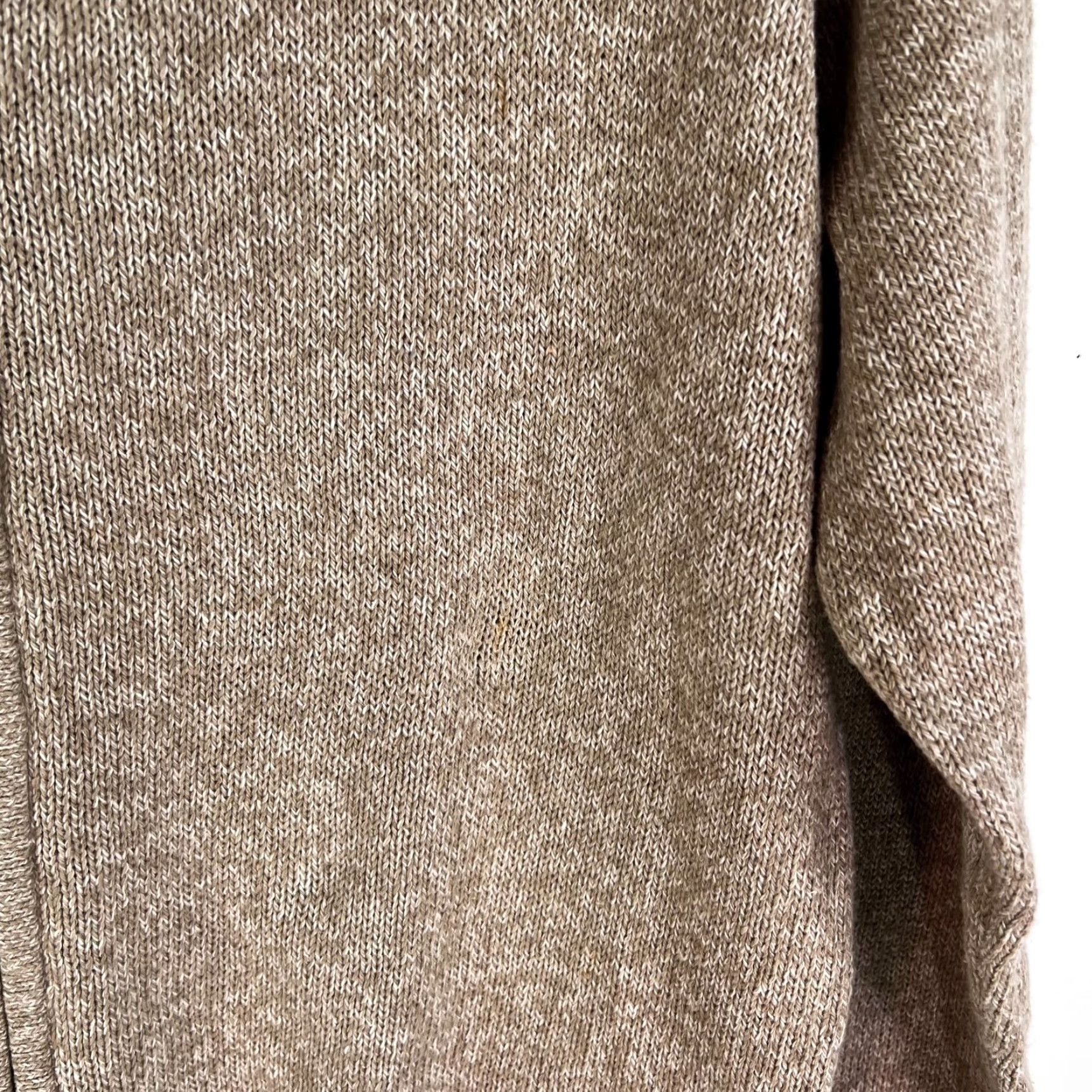 Oscar De La Renta Oscar de la Renta Kitts Twisted Tan Quarter Zip Pullover Mens L Knit Sweater 90s Classic Designer Brown 1/4 Zip Mens Size L Size US L / EU 52-54 / 3 - 4 Thumbnail