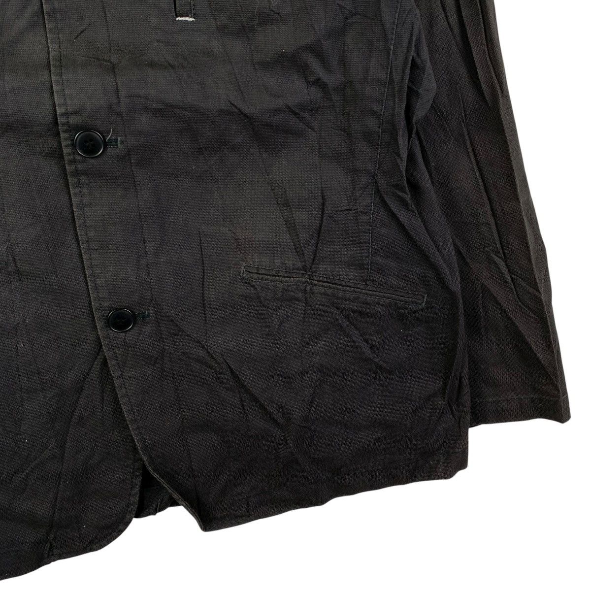 Takeo Kikuchi Takeo Kikuchi TK Black Workwear Blazer Jacket Cotton Size 40R - 7 Thumbnail