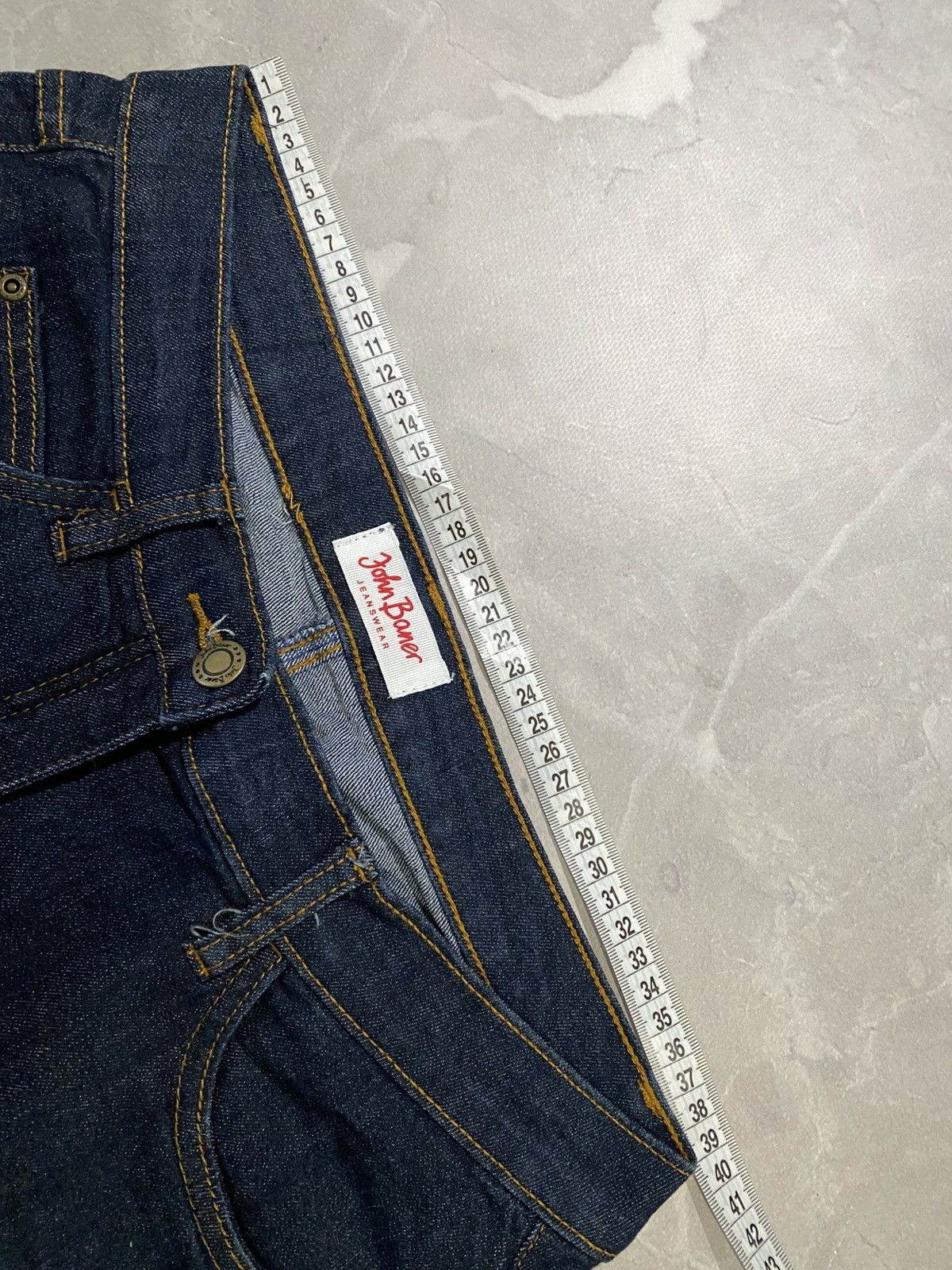 Vintage Underground Washed Flared Denim Uneven Fade Raw Look Size US 31 - 9 Thumbnail