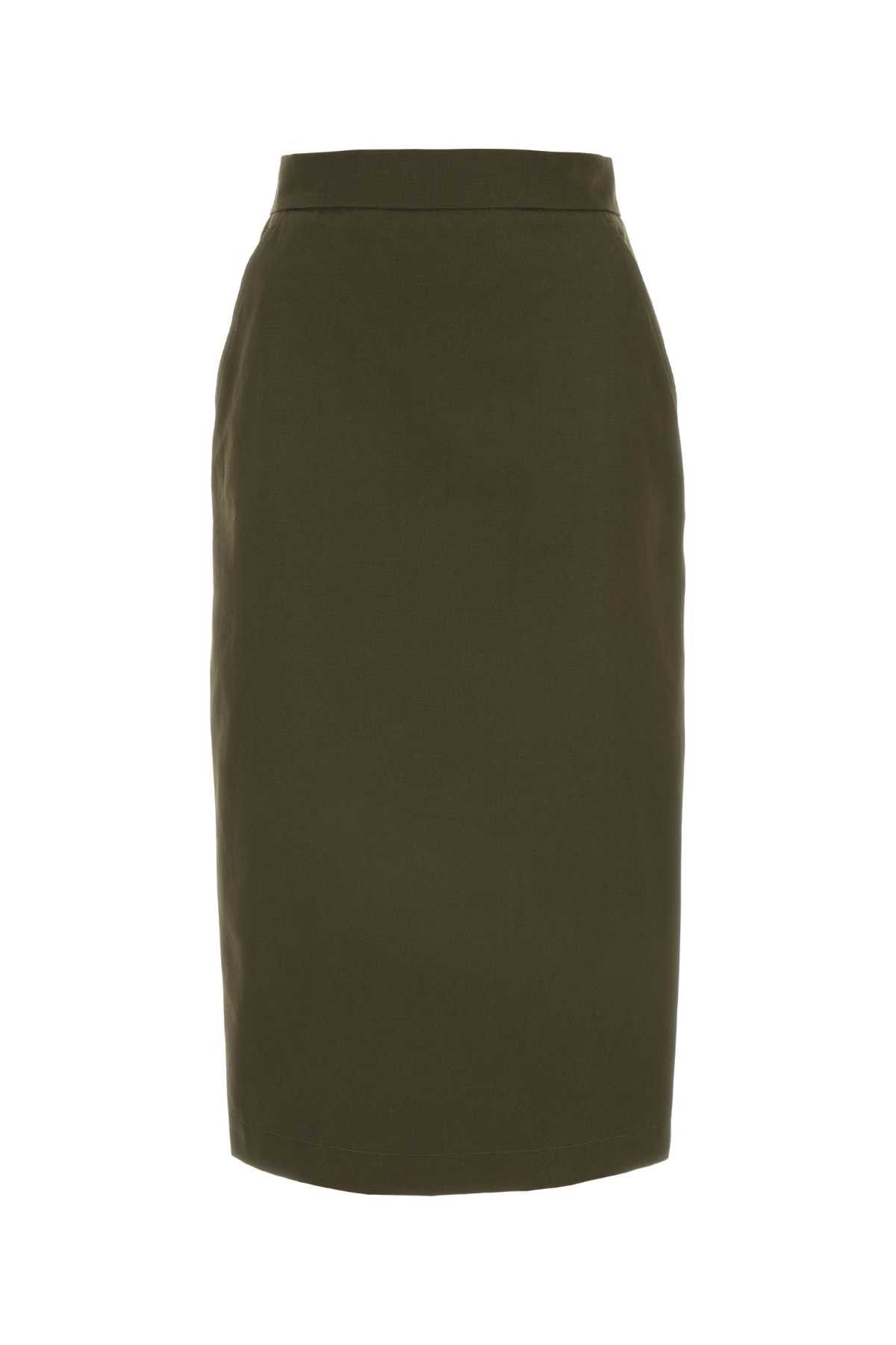 image of Max Mara Gonna Cognac in Green, Women's (Size 26)