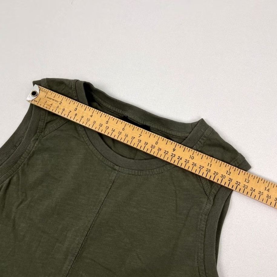 ME+EM ME + EM Mini Dress Olive Green Tiered Slub Knit Pockets SS23JD466 US 8 / UK 12 Casual Workwear Sleeveless Short Dress Womens Maggie/ME + EM Size M / US 6-8 / IT 42-44 - 6 Thumbnail