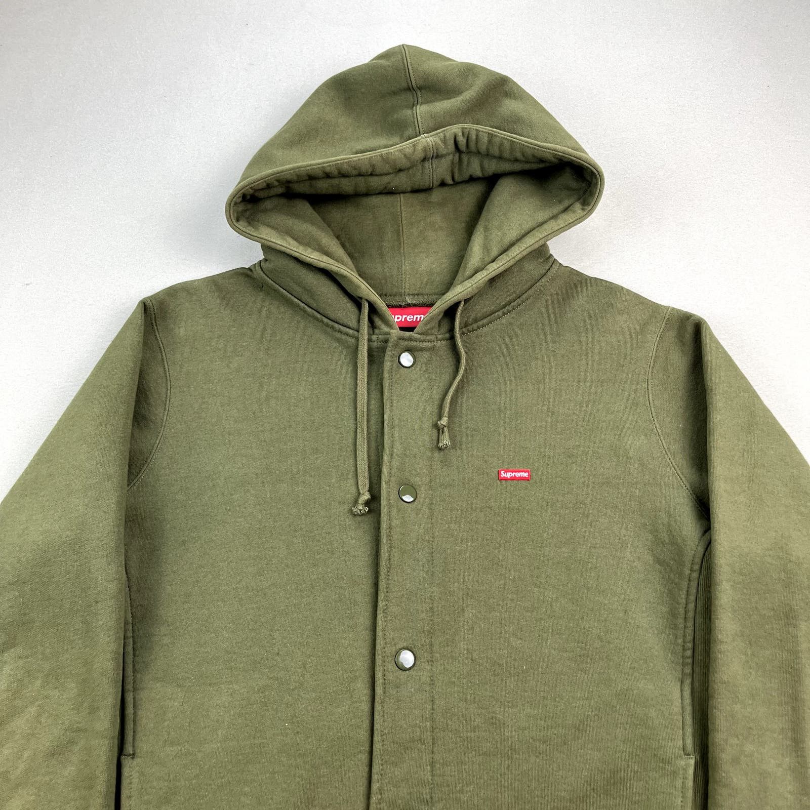 Army green supreme hoodie hotsell