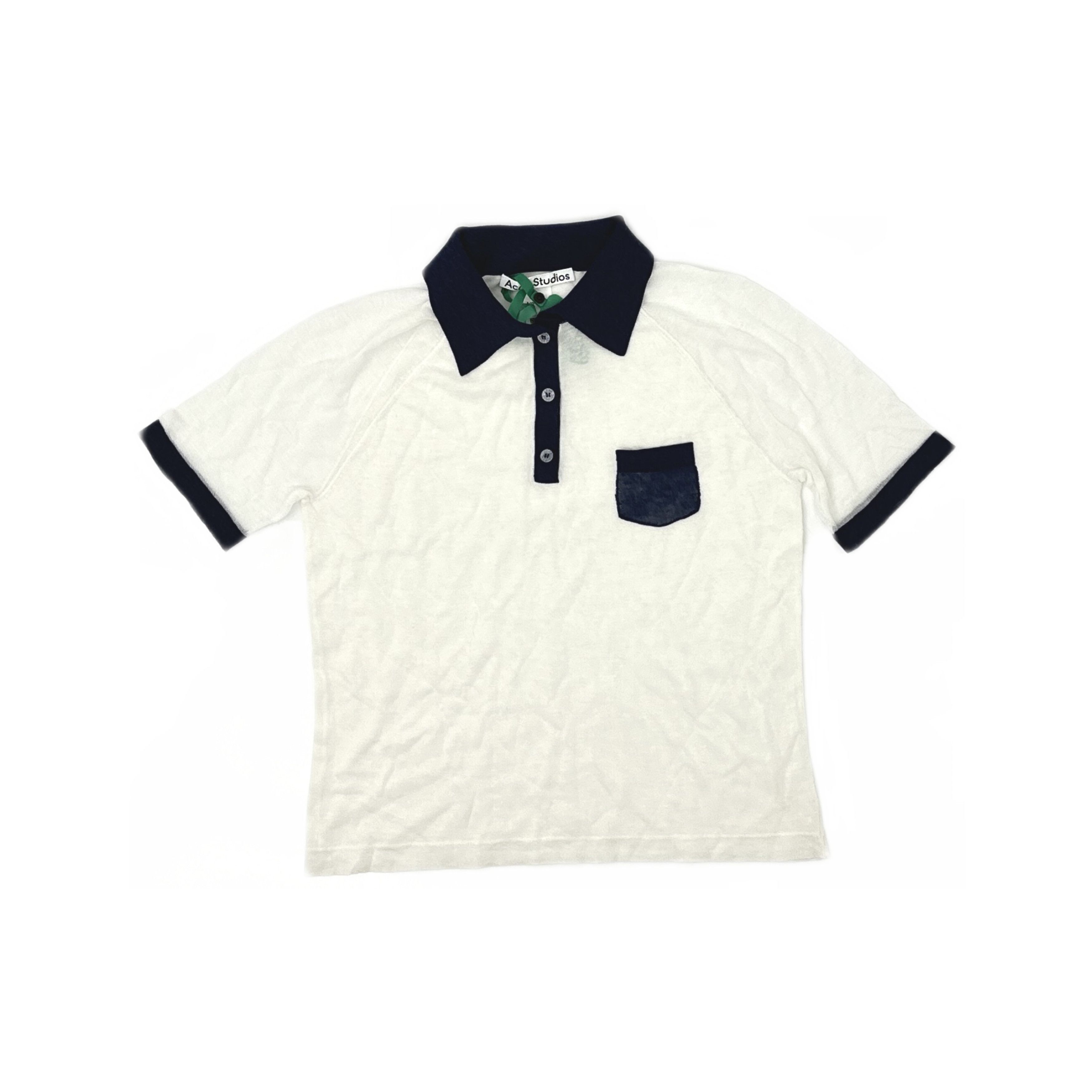 Acne Studios Acne Studios Contrast Polo Shirt Size L Size L / US 10 / IT 46 - 1 Thumbnail