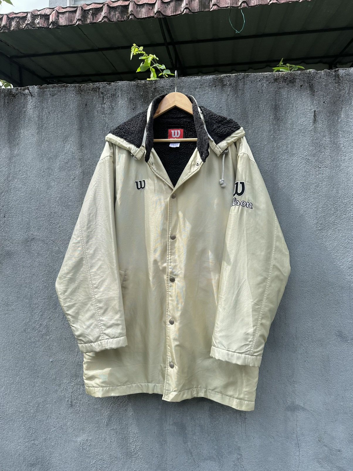 Wilson 👹Vintage Wilson Fleece Lined Long Jacket Size US XL / EU 56 / 4 - 1 Thumbnail